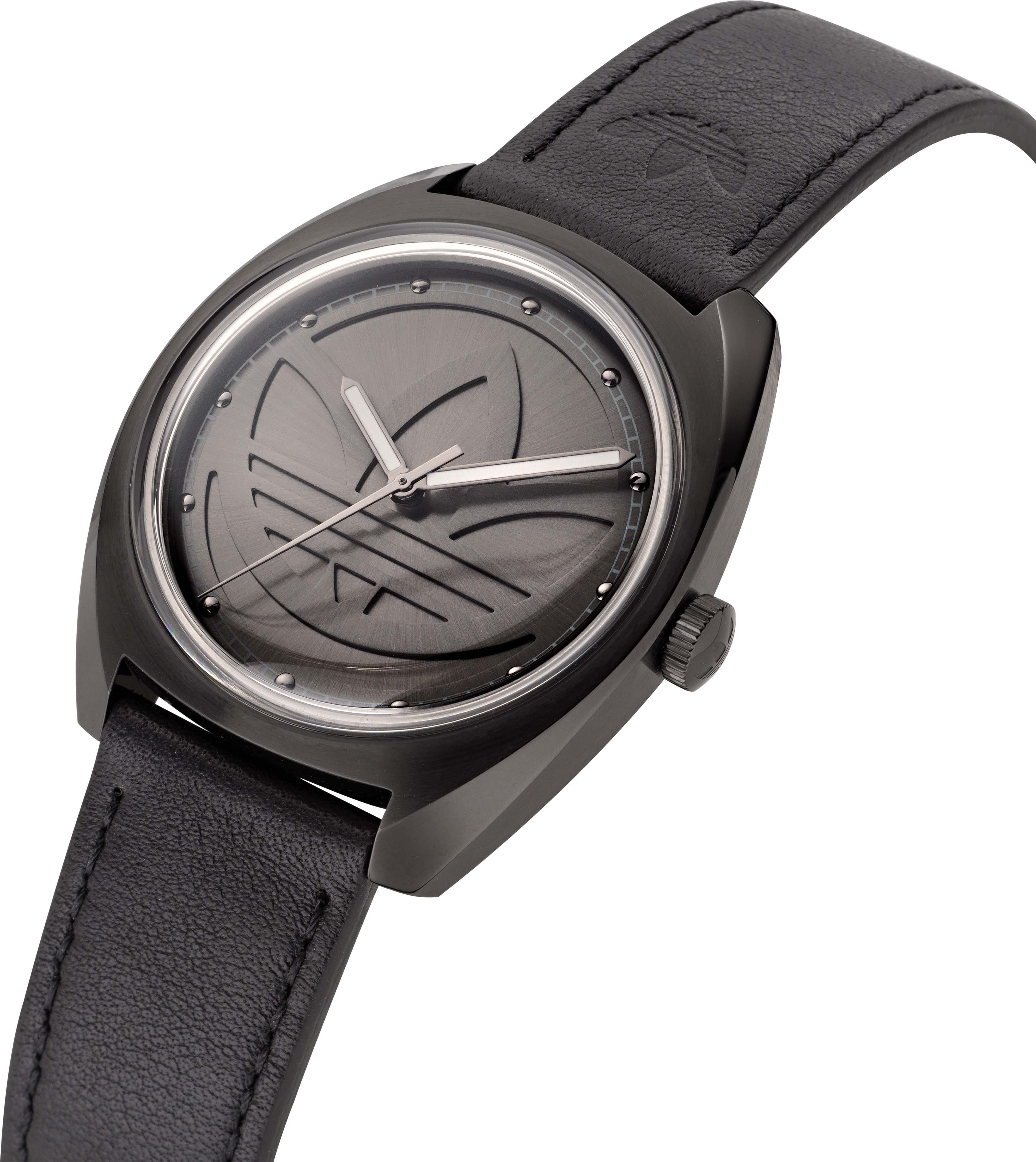 adidas Originals Kwartshorloge EDITION ONE Polshorloge, dames, herenhorloge, unisex, analoog, leren band