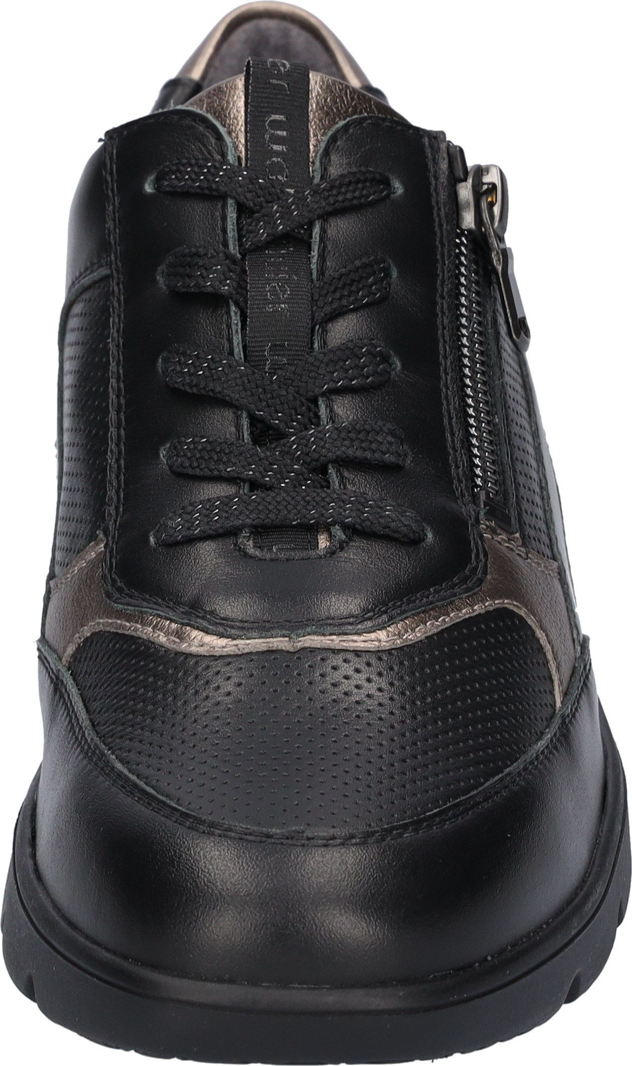 Waldläufer Sneakers H-Bruni , vrijetijdsschoen, lage schoen, veterschoen in comfortabele breedte g (= wijd)