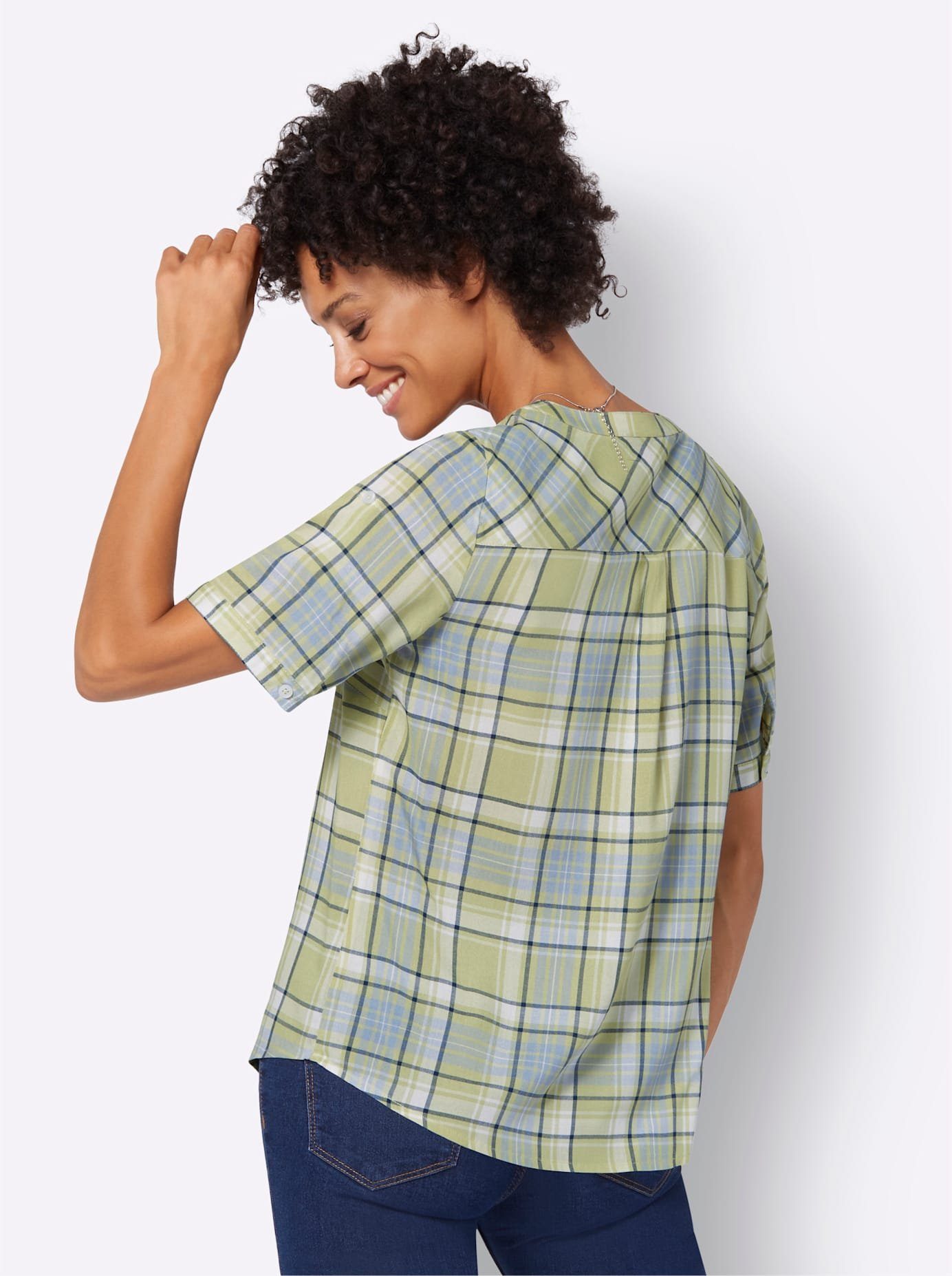 Casual Looks Geruite blouse