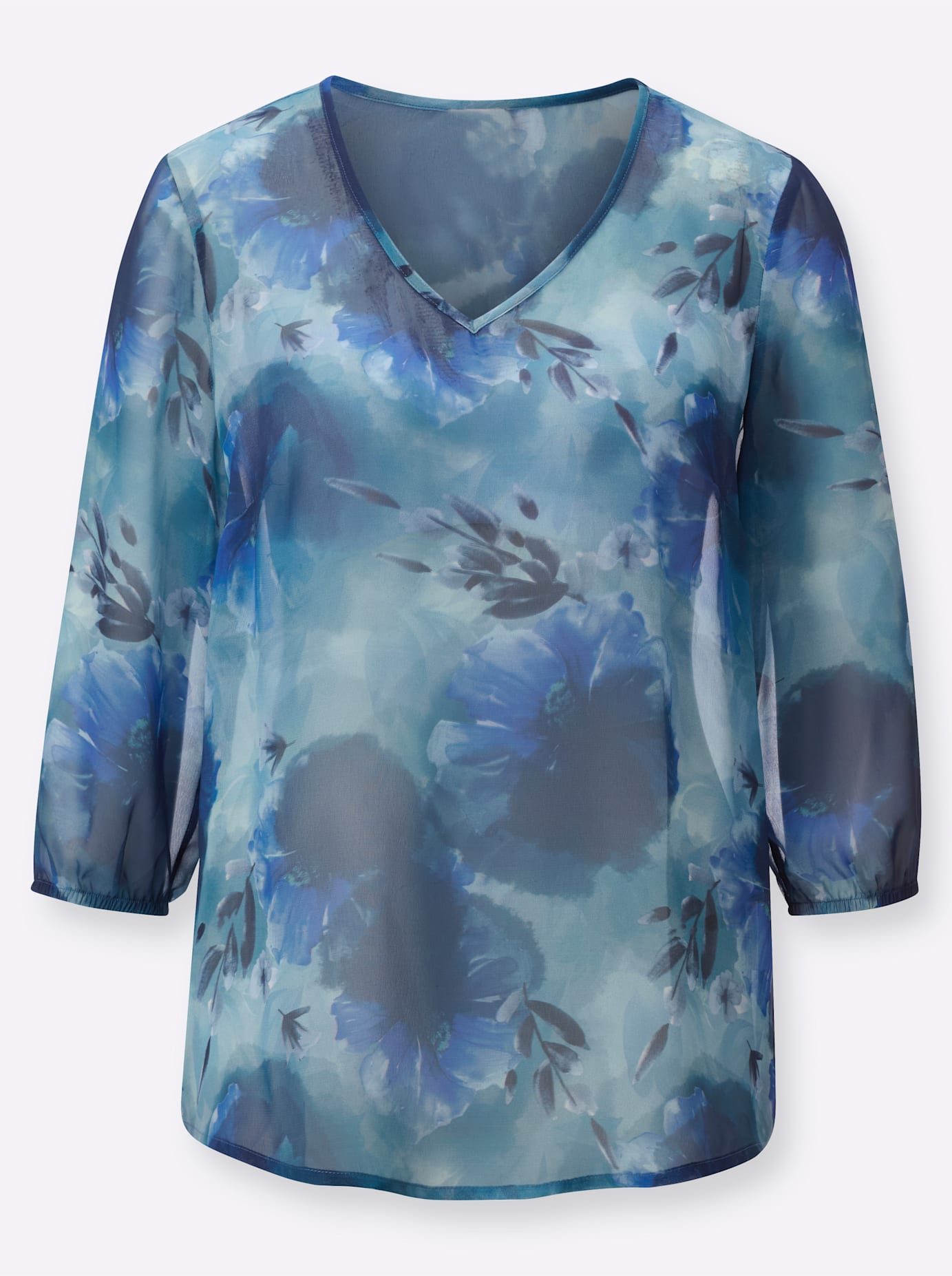 Lady Gedessineerde blouse