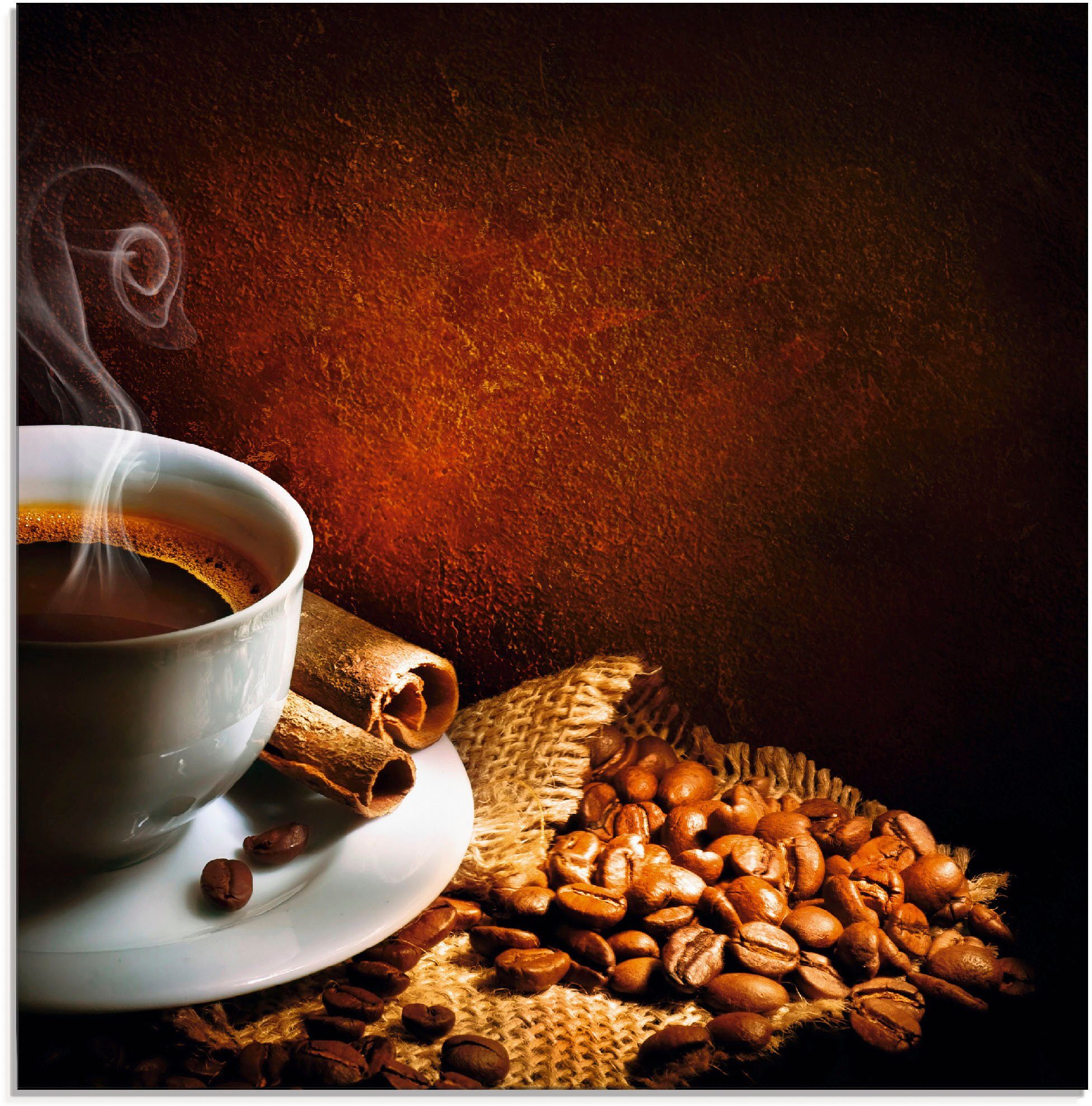 Artland Print op glas Koffie in verschillende maten