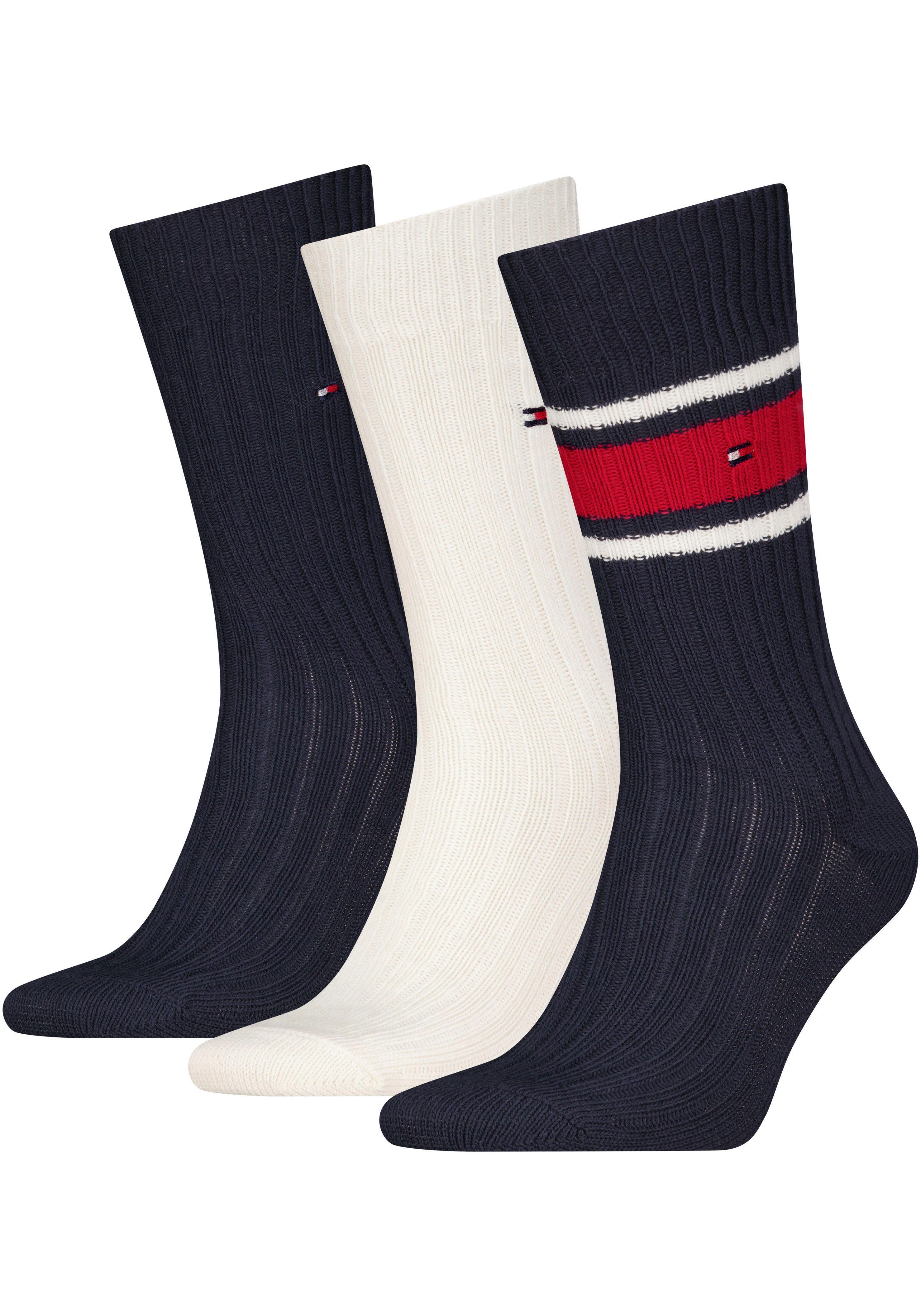 Tommy Hilfiger Sokken met stijlvol logo (3 paar, Set van 3)