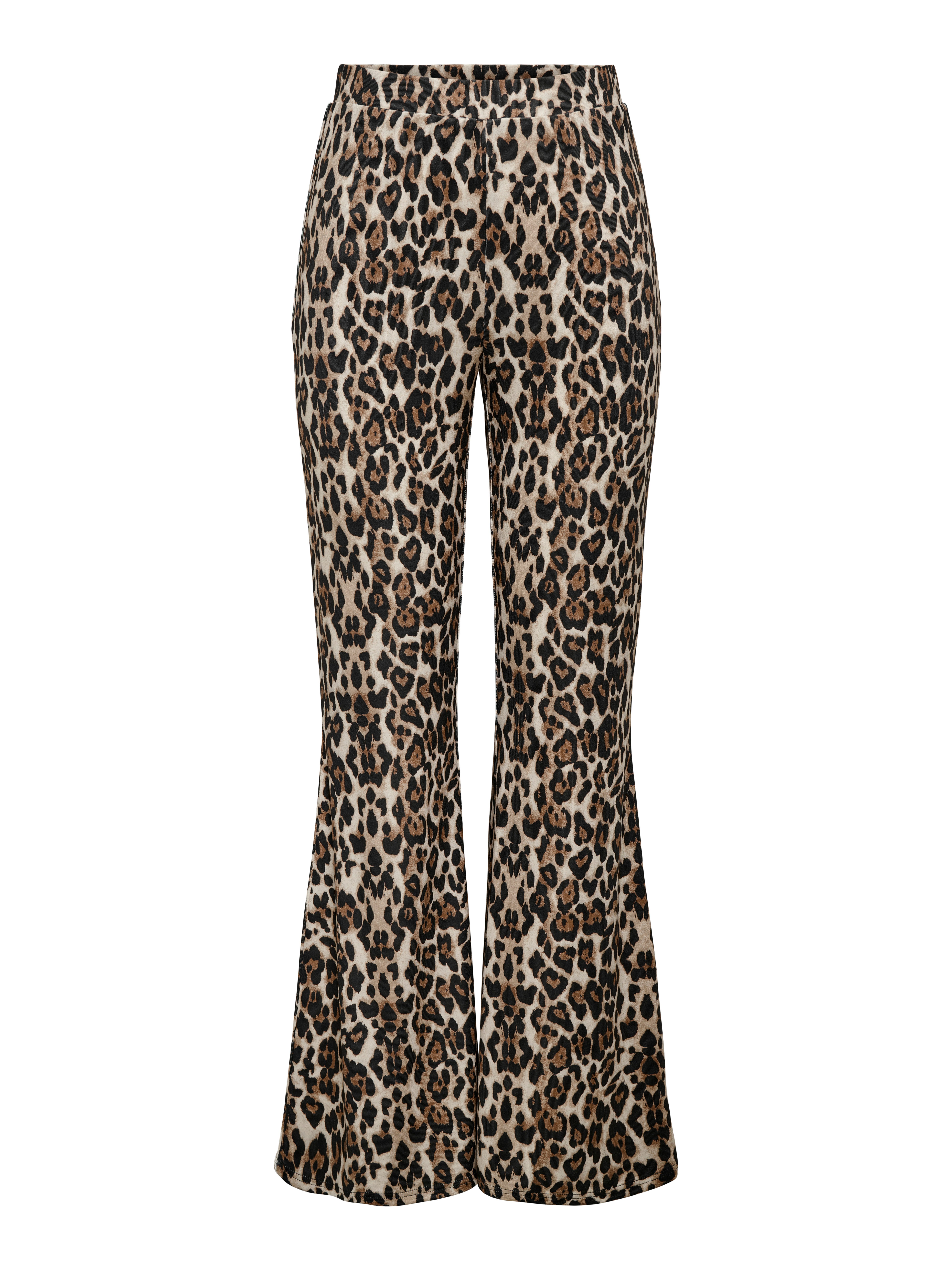 Only Legging met hoge taille ONLANNA RIB FLARED AOP LEGGING CS JRS
