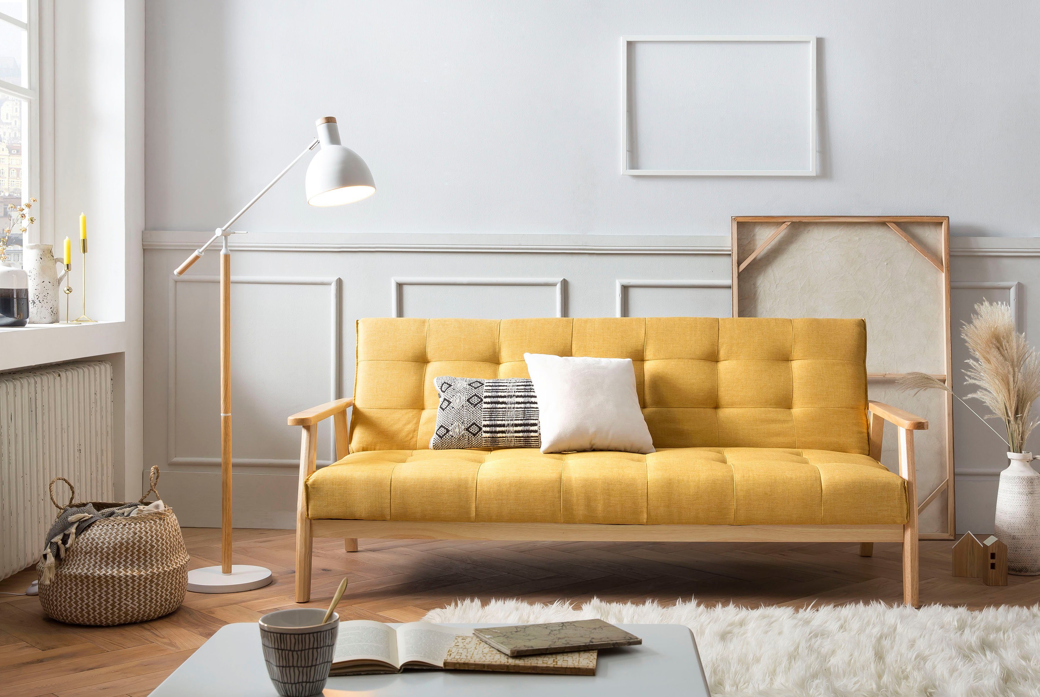 SalesFever Slaapbank Skagen, Sofa, 3-Sitzer Met 60° relax- en slaapfunctie
