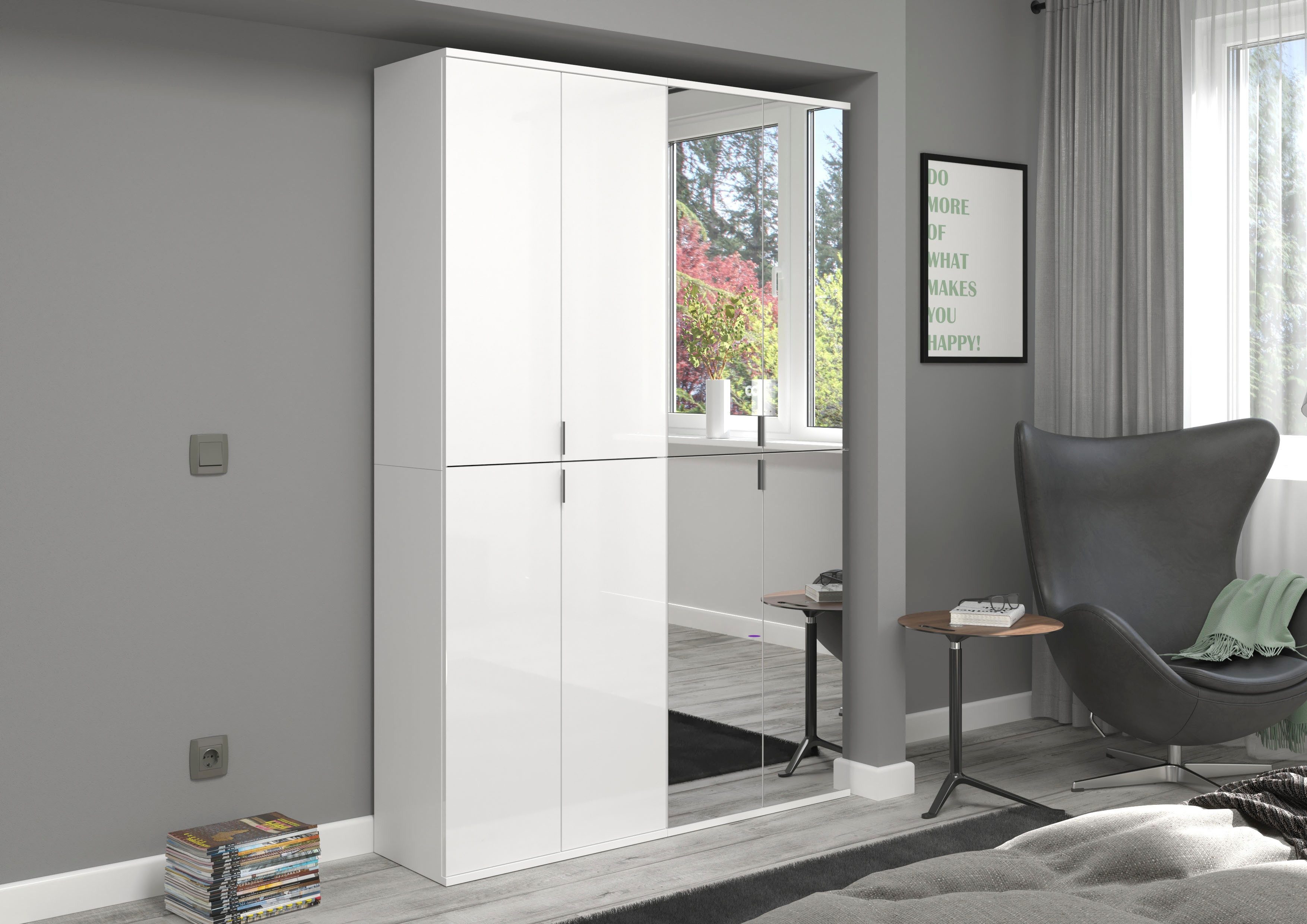 INOSIGN Halmeubelset Trondheim, Breedte 60 cm, bestaande uit 2 Kasten, 4 Deuren, 6 Vakken (set, 2-delig)