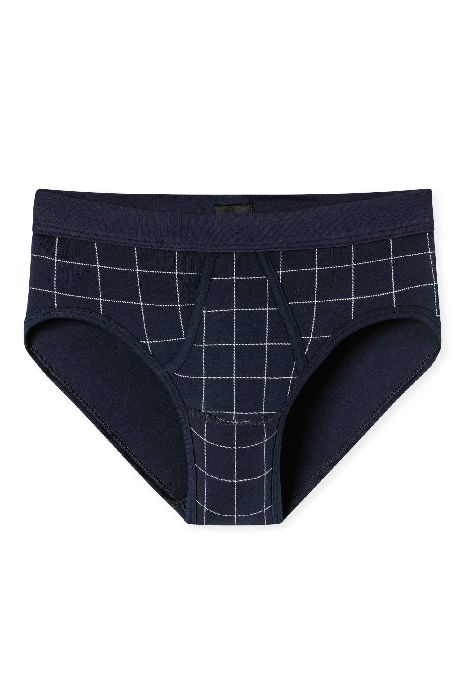 Schiesser Slip Fine Interlock met gulp, geruit