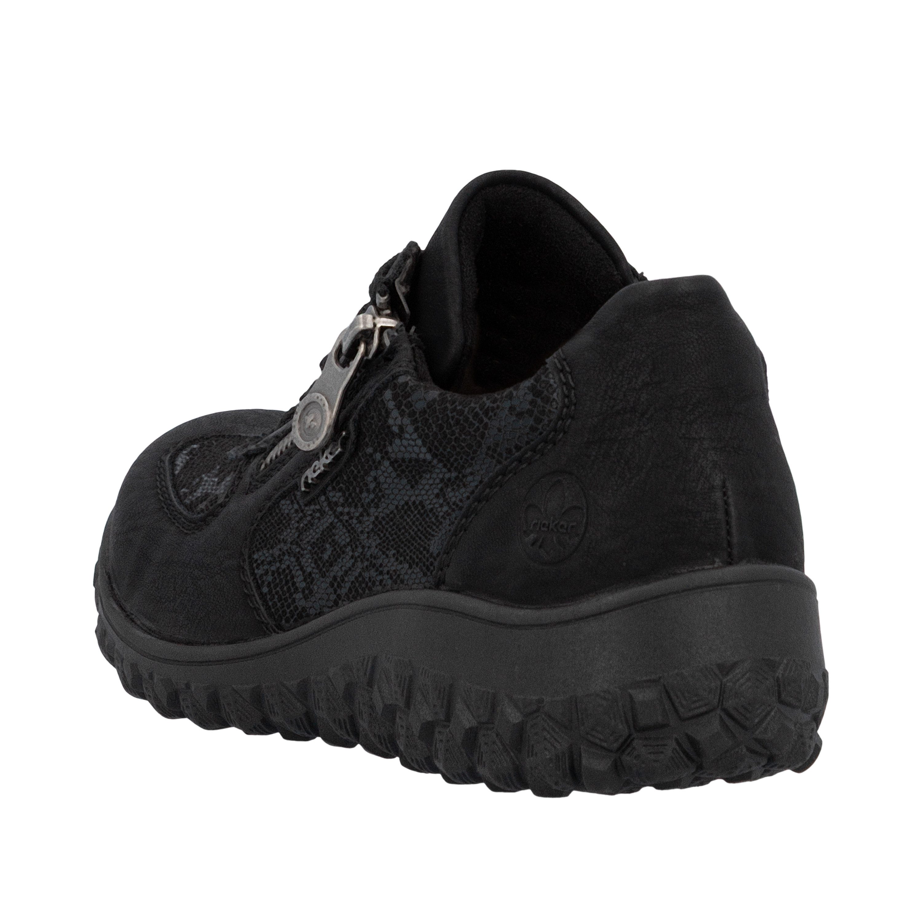 Rieker Sneakers met sleehak Veterschoenen, lage schoen, vrijetijdssneaker met rits
