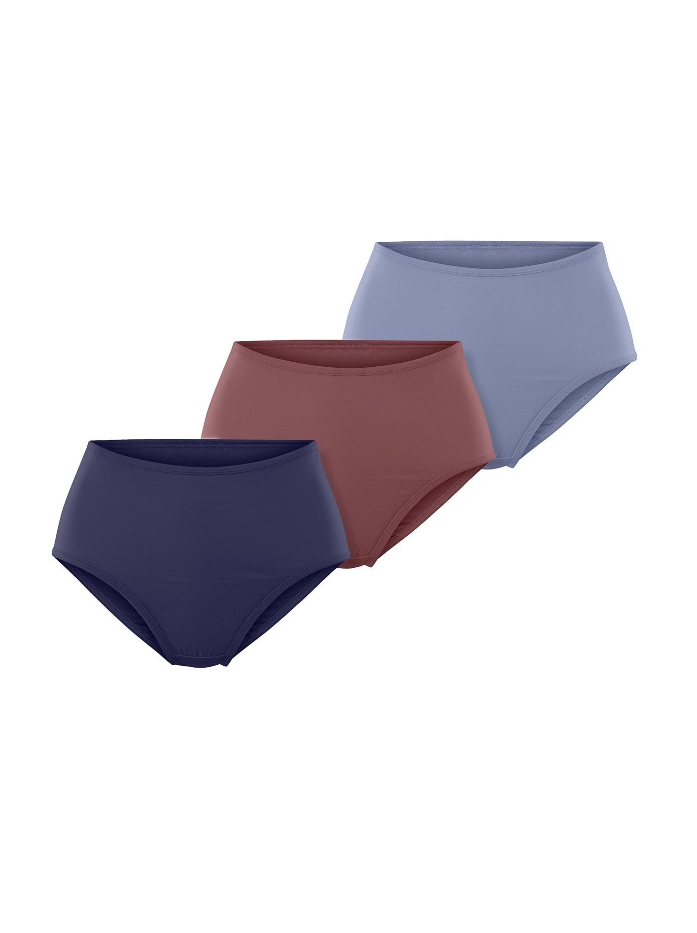 wäschepur Tailleslip (3 stuks) dames tailleslips maat 40/42 multicolor