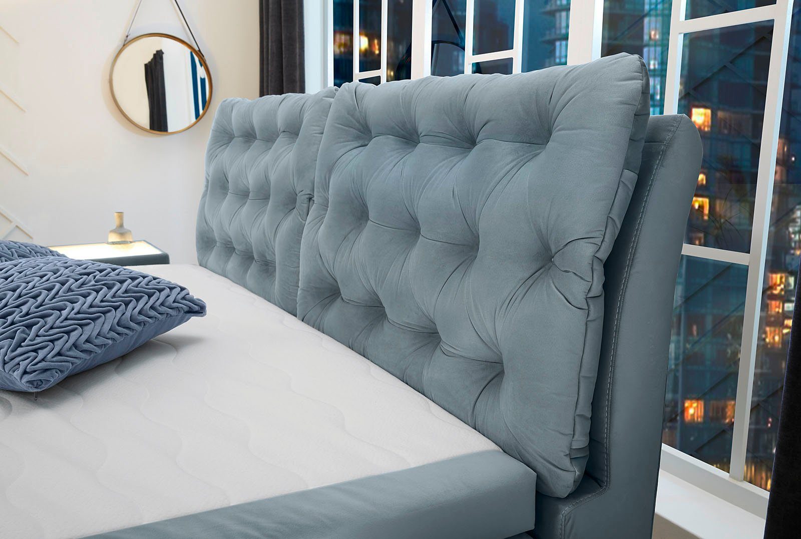 Jockenhöfer Gruppe Boxspring Chelsea met topmatras van koudschuim