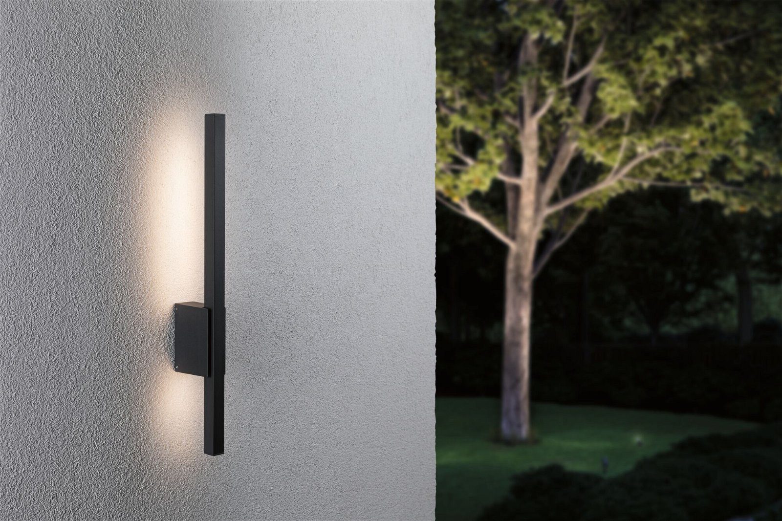 Paulmann Led-wandlamp voor buiten Stan IP44 600mm 3000K 9W 220lm 230V Antraciet Aluminium (1 stuk)