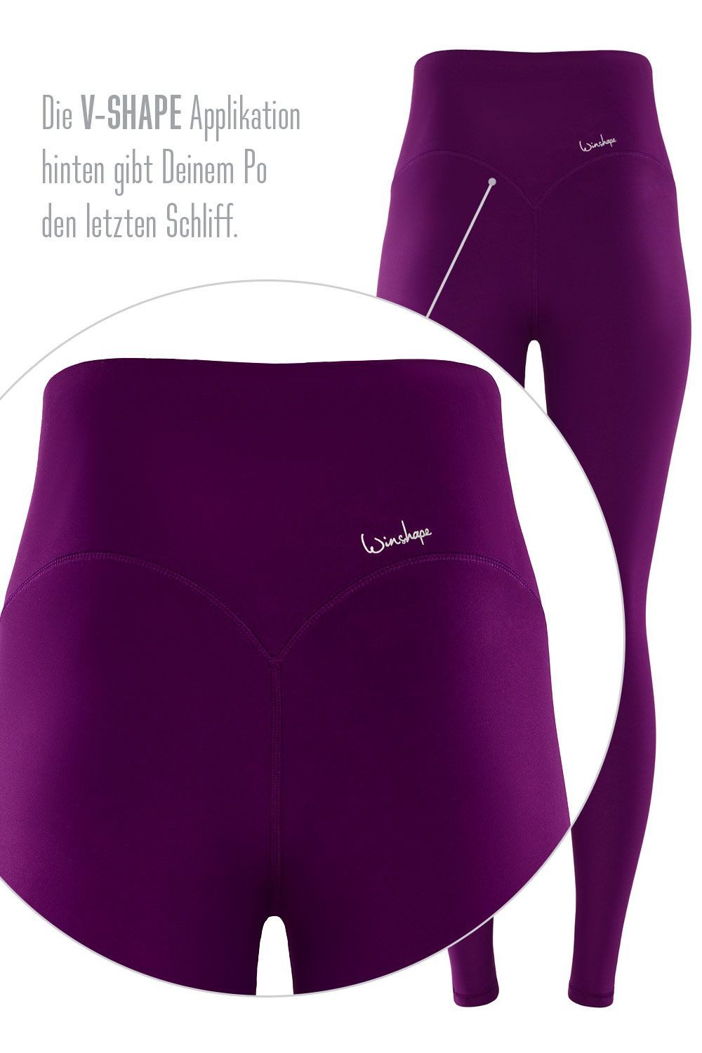 Winshape Legging Functional Comfort HWL117C met v-vorm applicatie en core-band