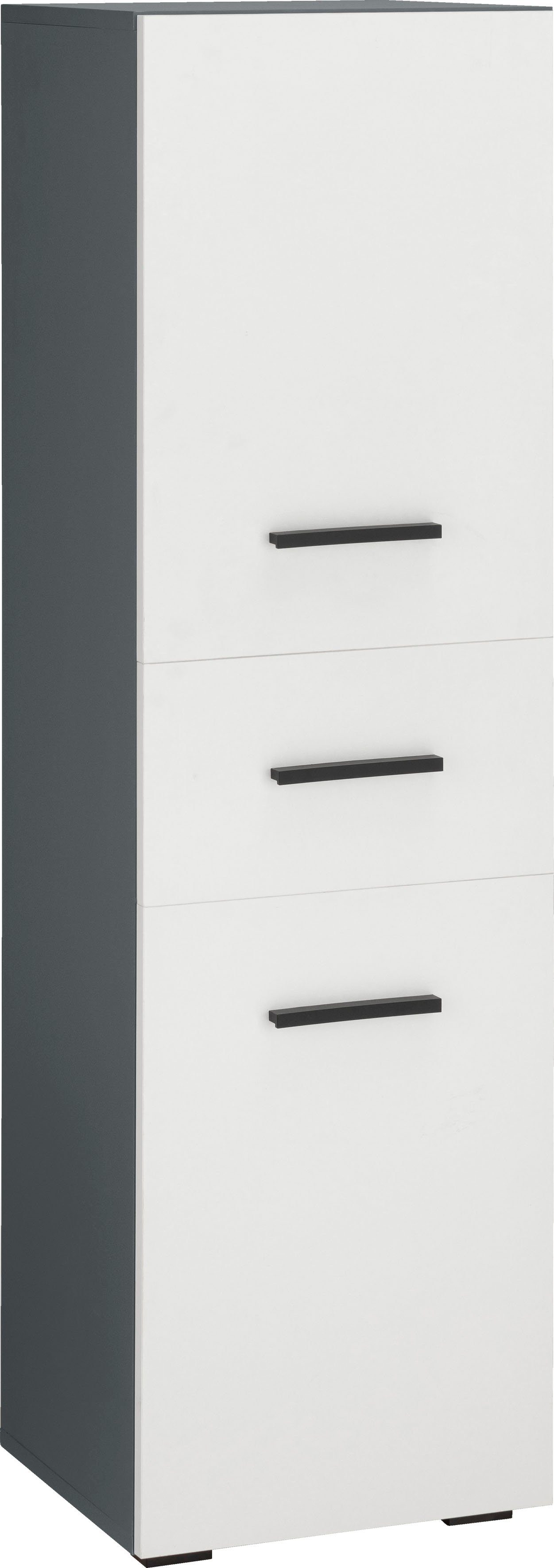 INOSIGN Halfhoge kast Skara verstelbare planken achter elke deur, breedte 38 cm, hoogte 130 cm halfhoge kasten wit