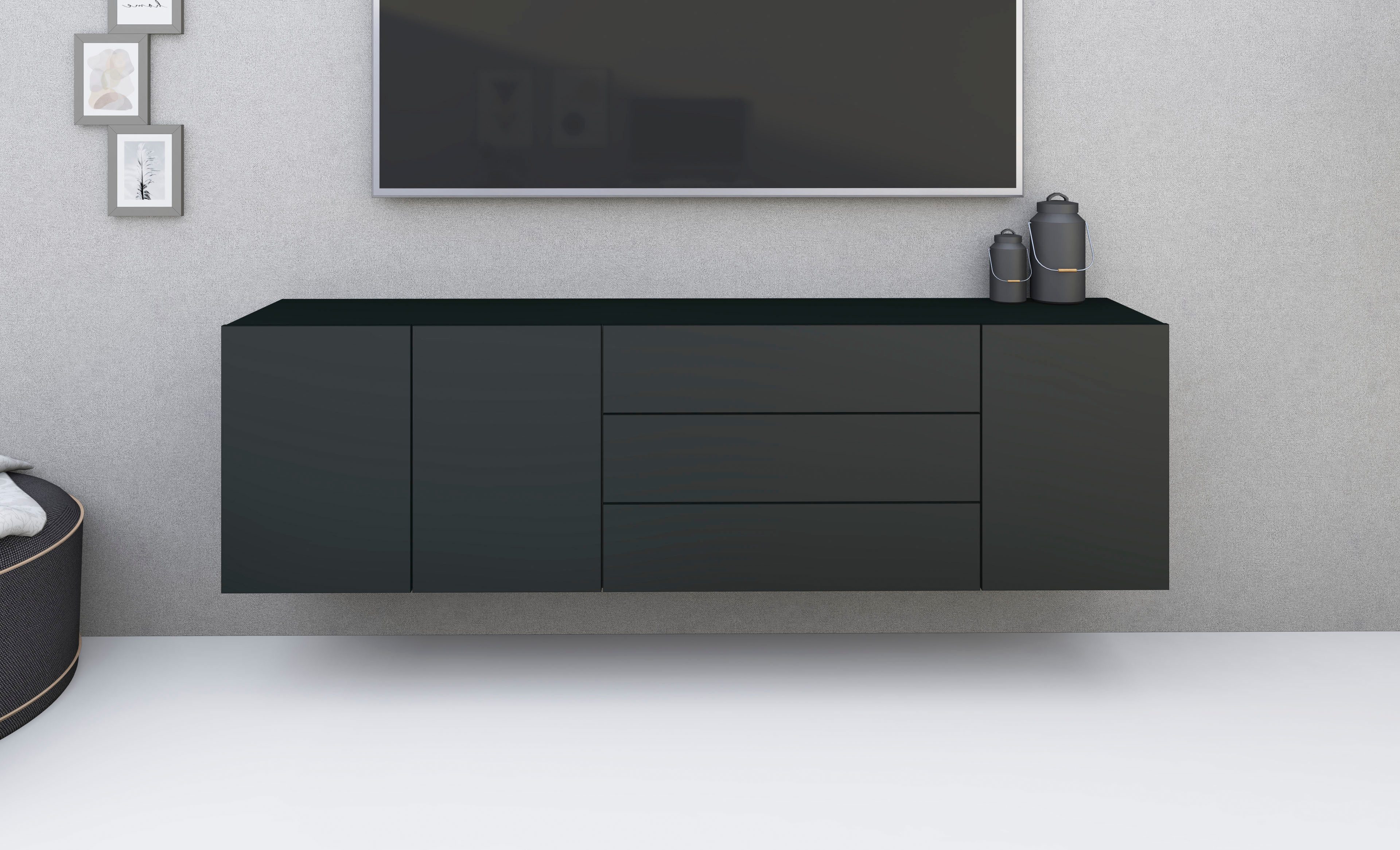 borchardt Möbel Dressoir Sophia Breedte 190 cm, hangend en staand te monteren