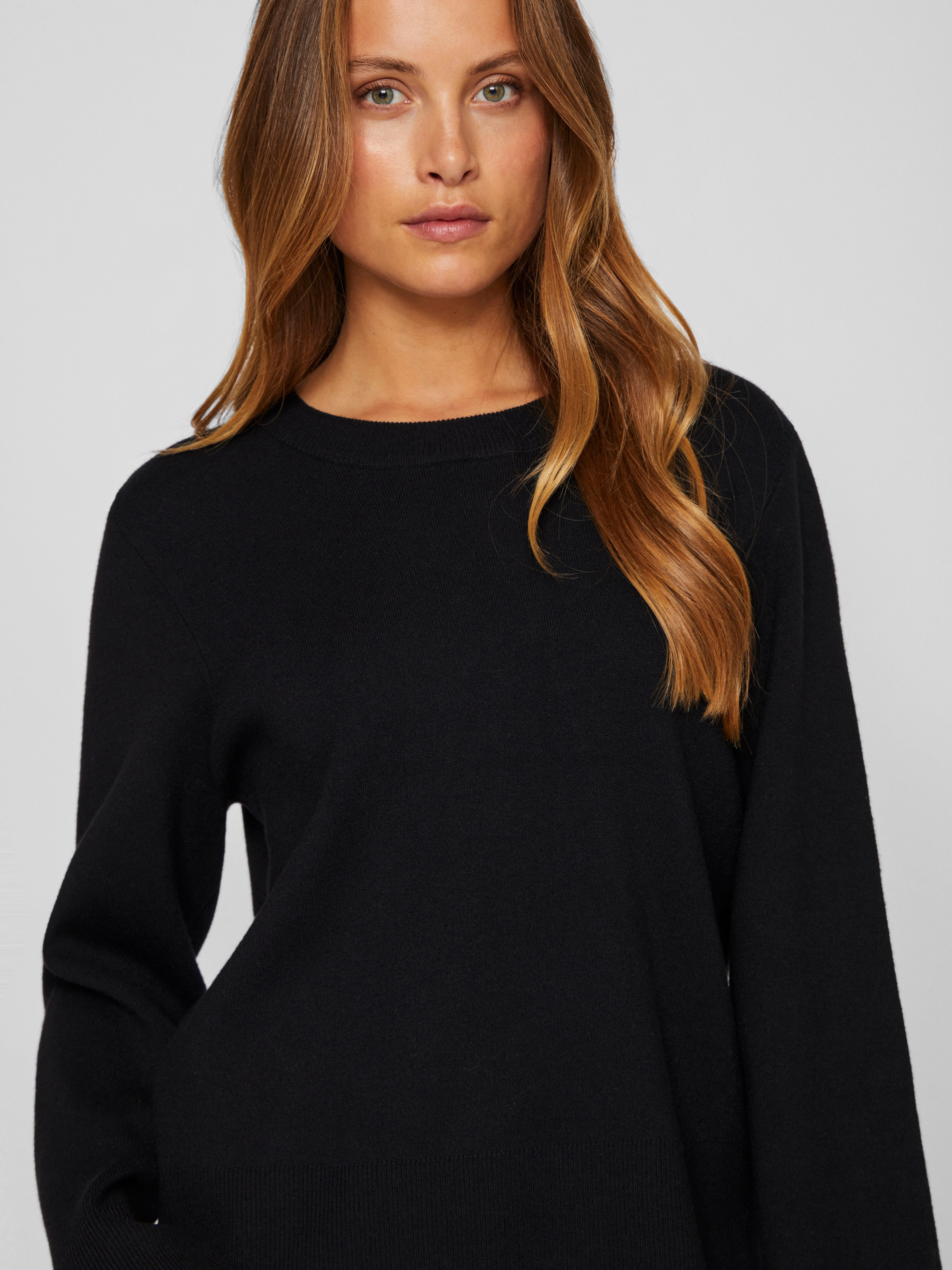 Vila Trui met ronde hals VICASSIE O-NECK L/S KNIT TOP - NOOS