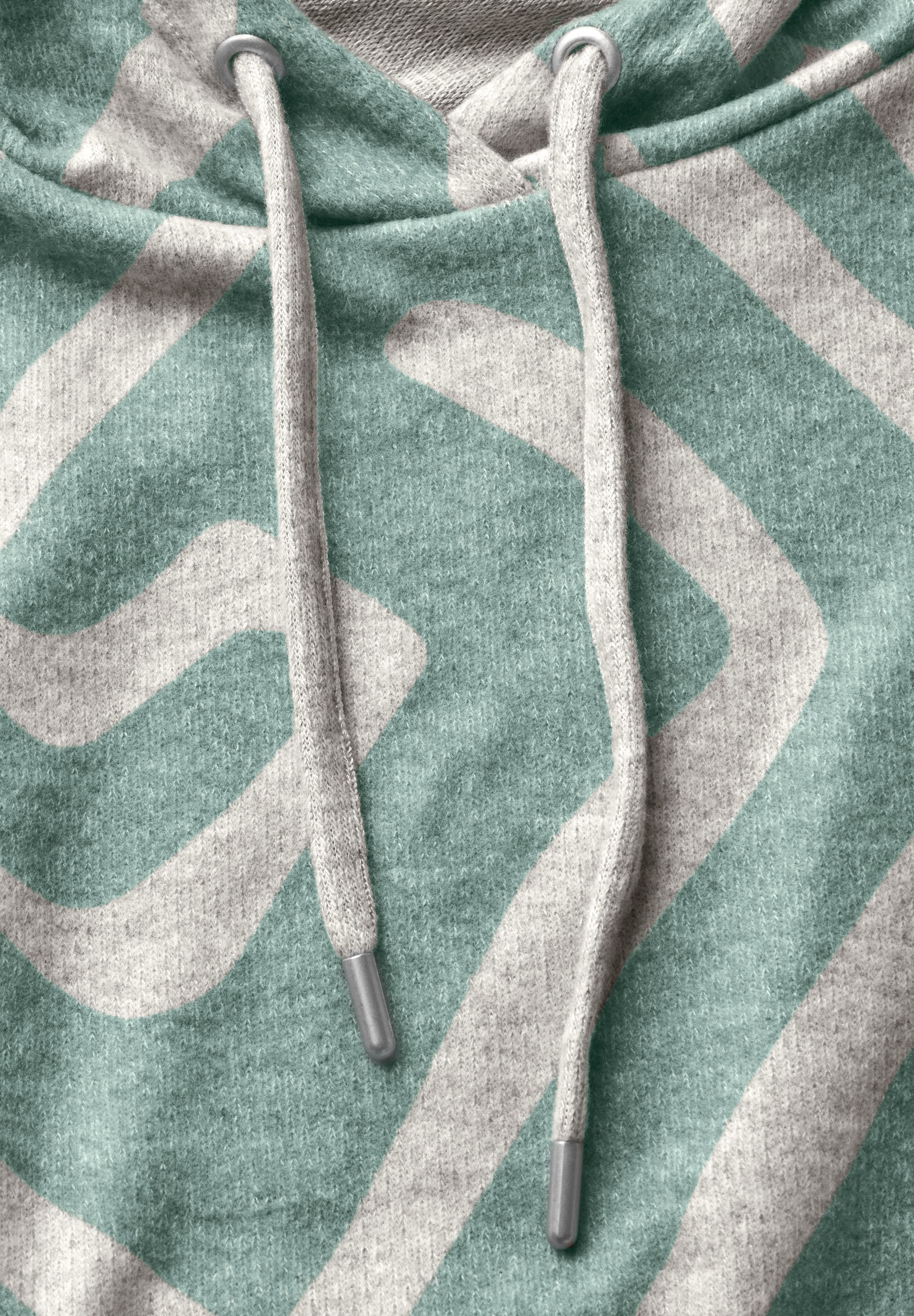 STREET ONE Capuchonshirt met geometrisch motief