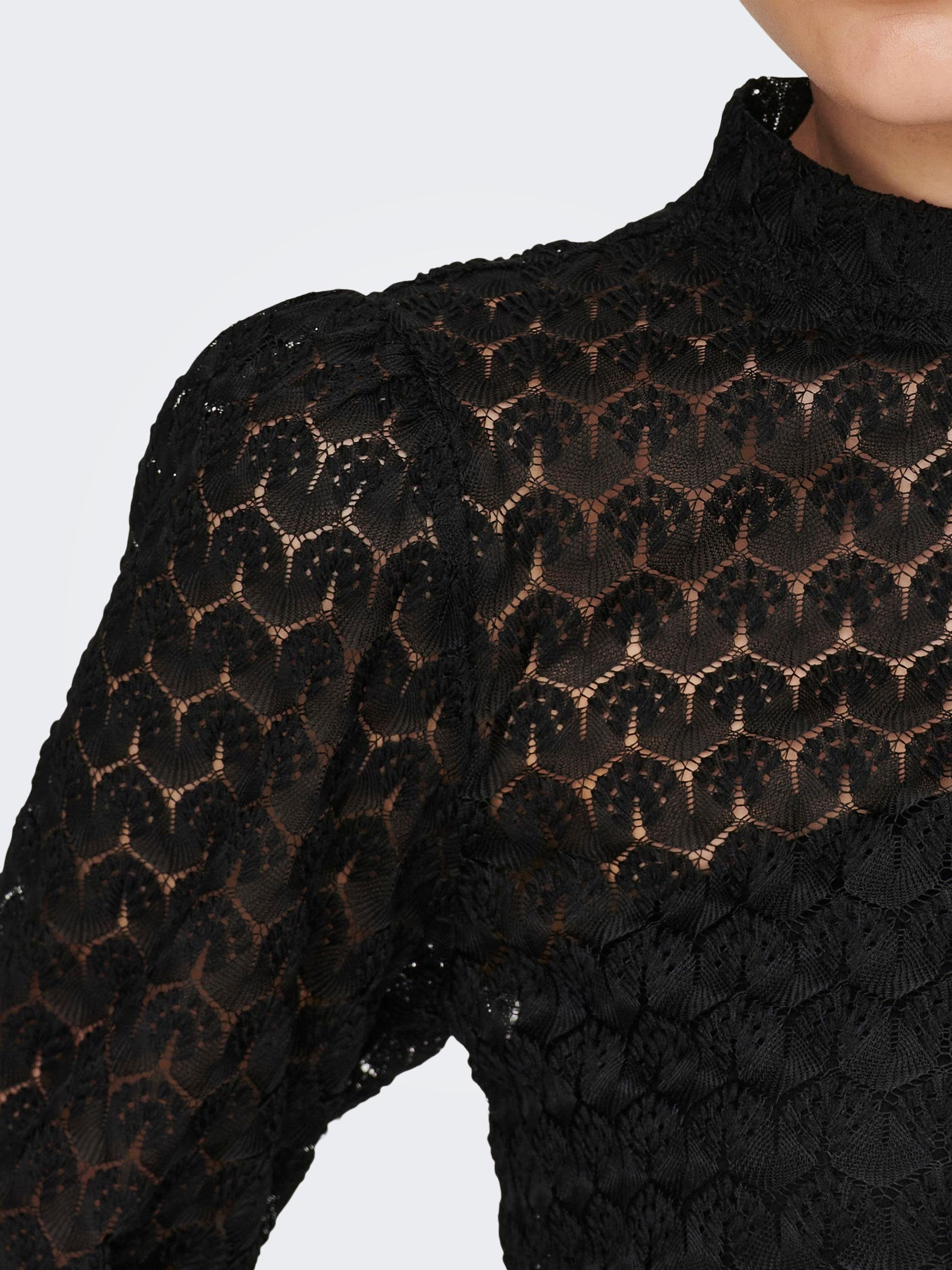 JDY Shirt met lange mouwen JDYAVERY L/S LACE TOP JRS NOOS