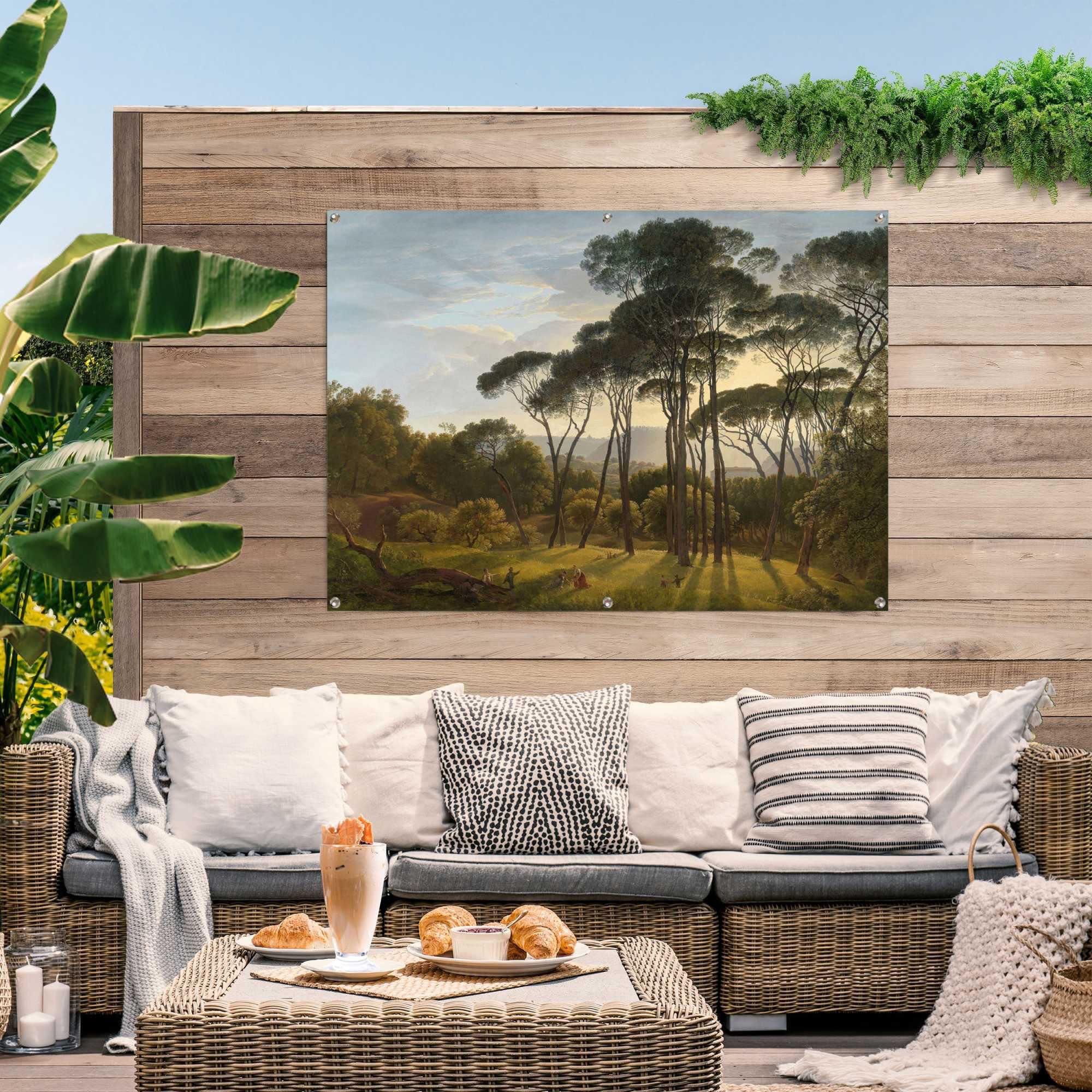 Reinders! Poster Italiaans landschap lichte en waterdichte tuinposter voor buiten