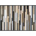 wash+dry by kleen-tex vloerkleed mikado stripes modern streepdessin, antislip, geschikt voor binnen en buiten, wasbaar, woonkamer beige