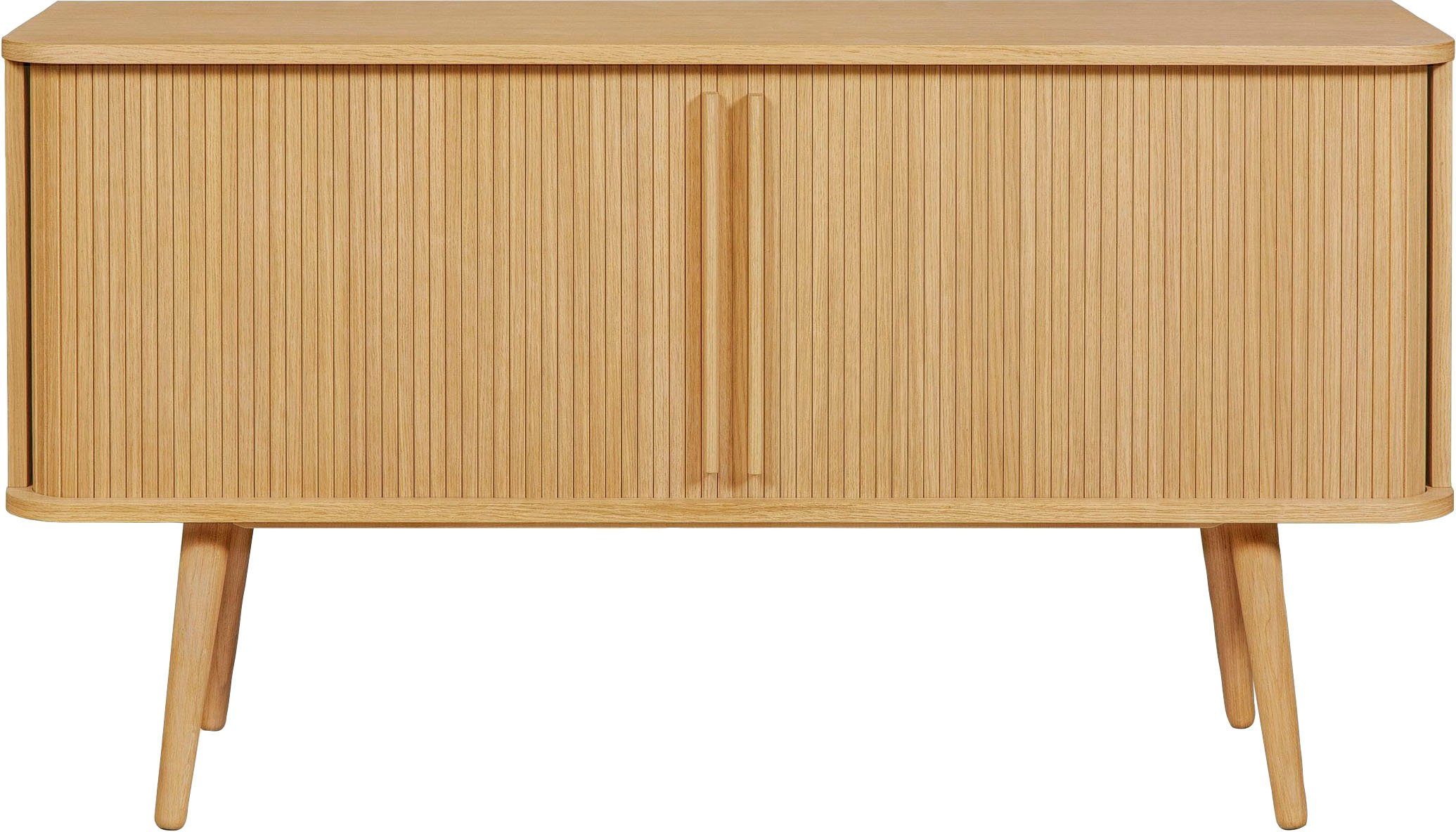 Woodman Dressoir Rove Commode met bijzonder ontwerp, breedte 138 cm, met eikenhoutfineer