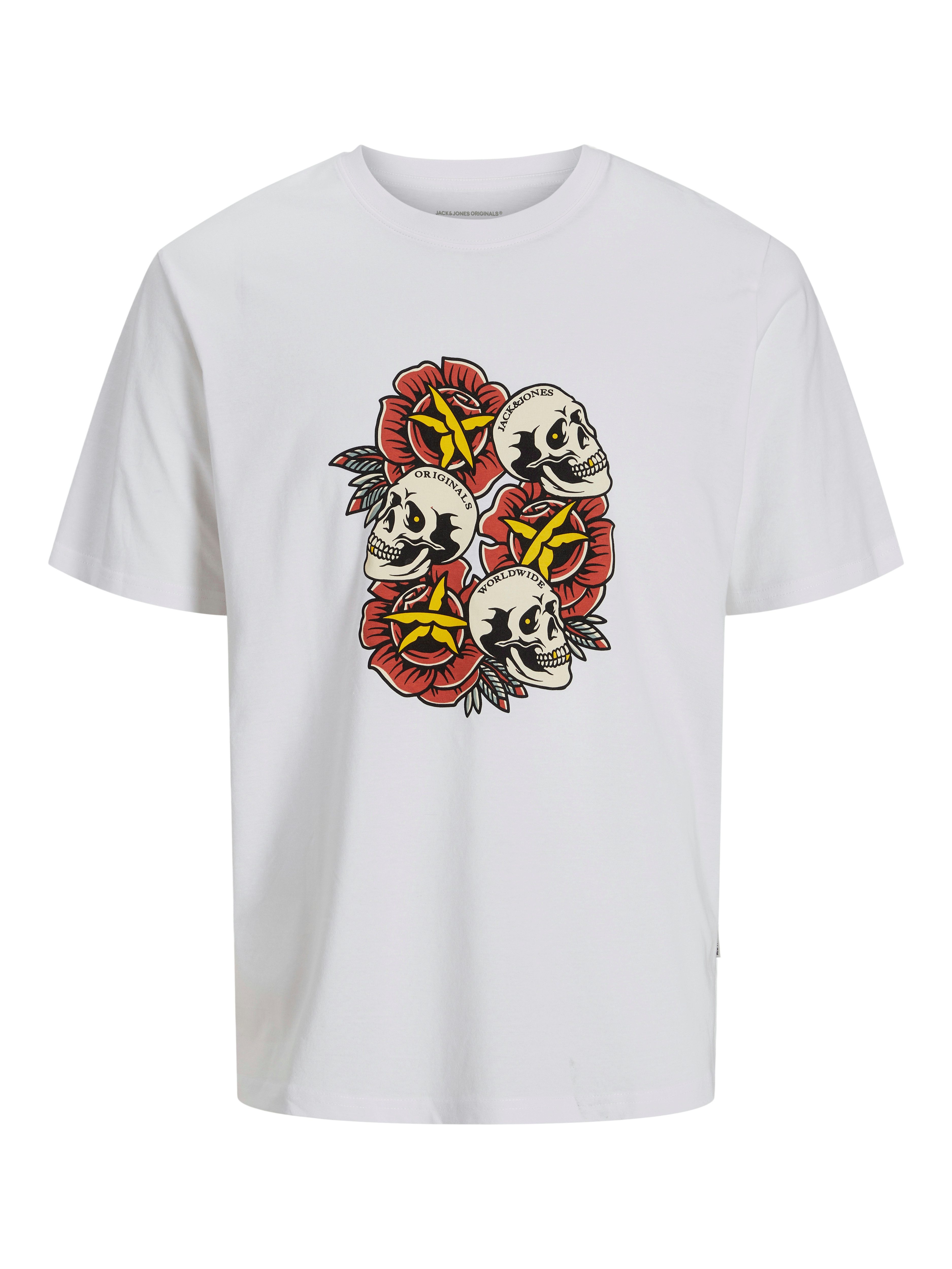 Jack & Jones Junior T-shirt JORANATOMY SKULL TEE SS CREW NECK SN JNR