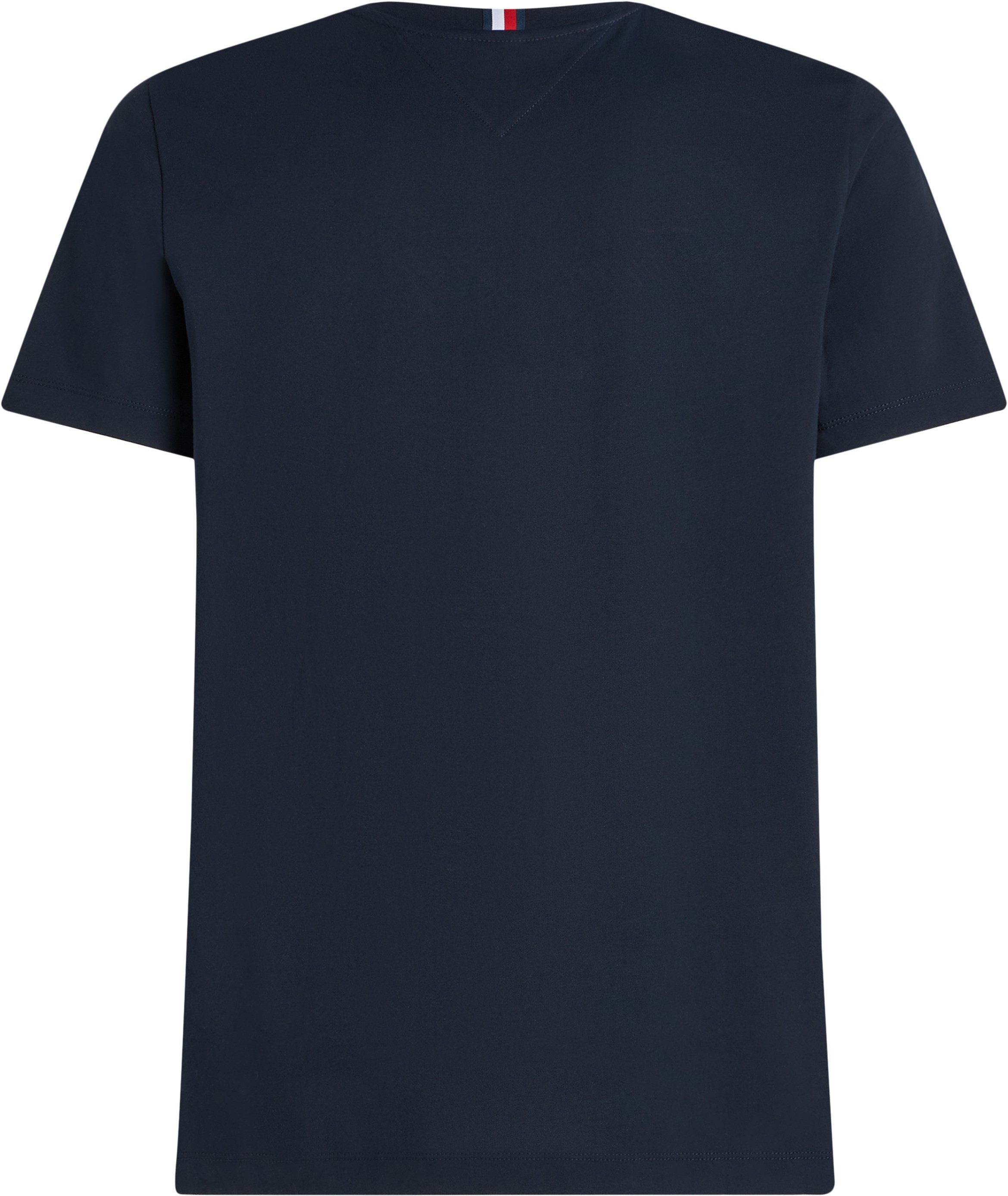 Tommy Hilfiger Shirt met ronde hals BT-SCRIPT LOGO TEE-B in grote maten, logoborduring