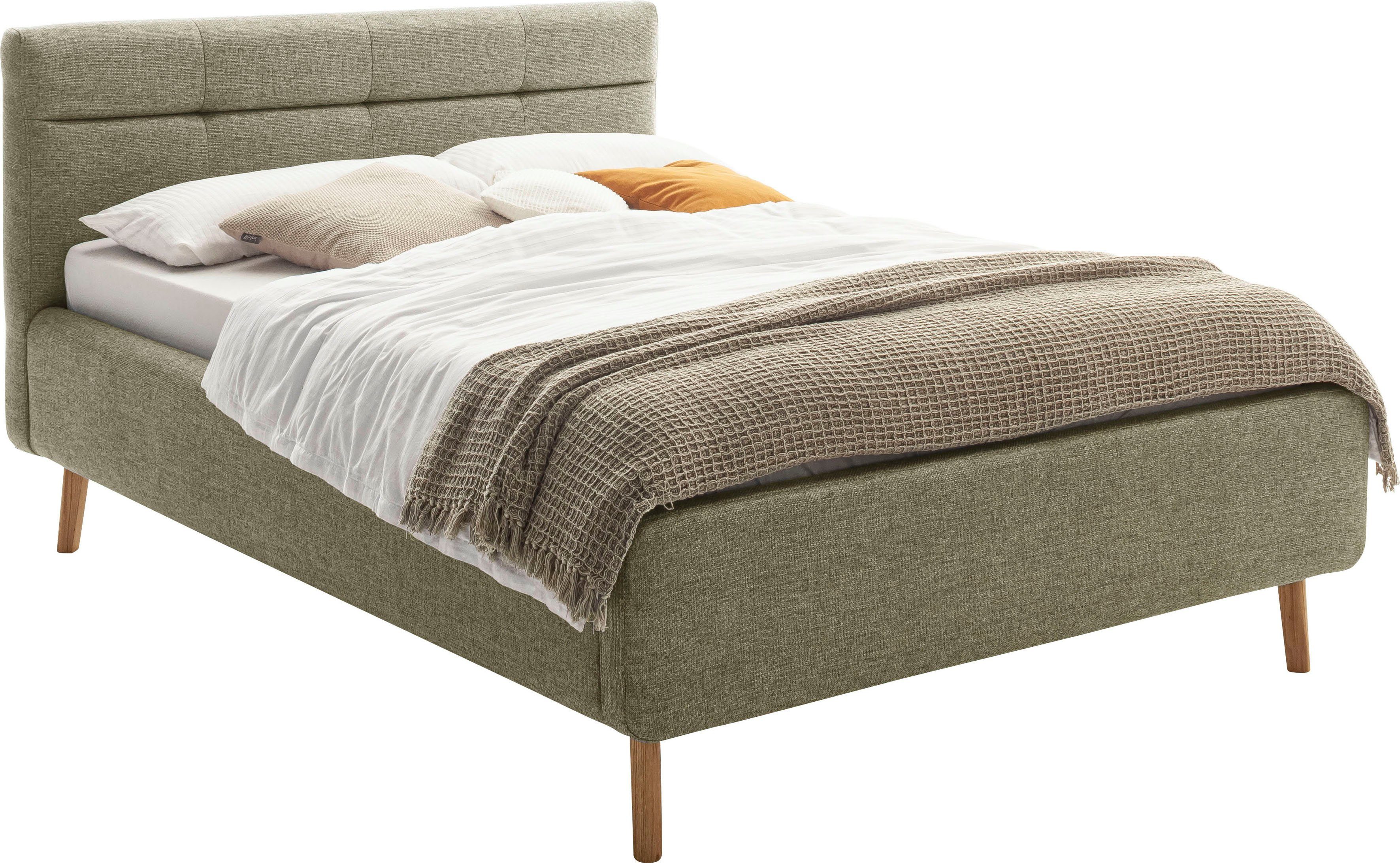 meise.möbel Gestoffeerd bed Lotte met lattenbodem en bedkist