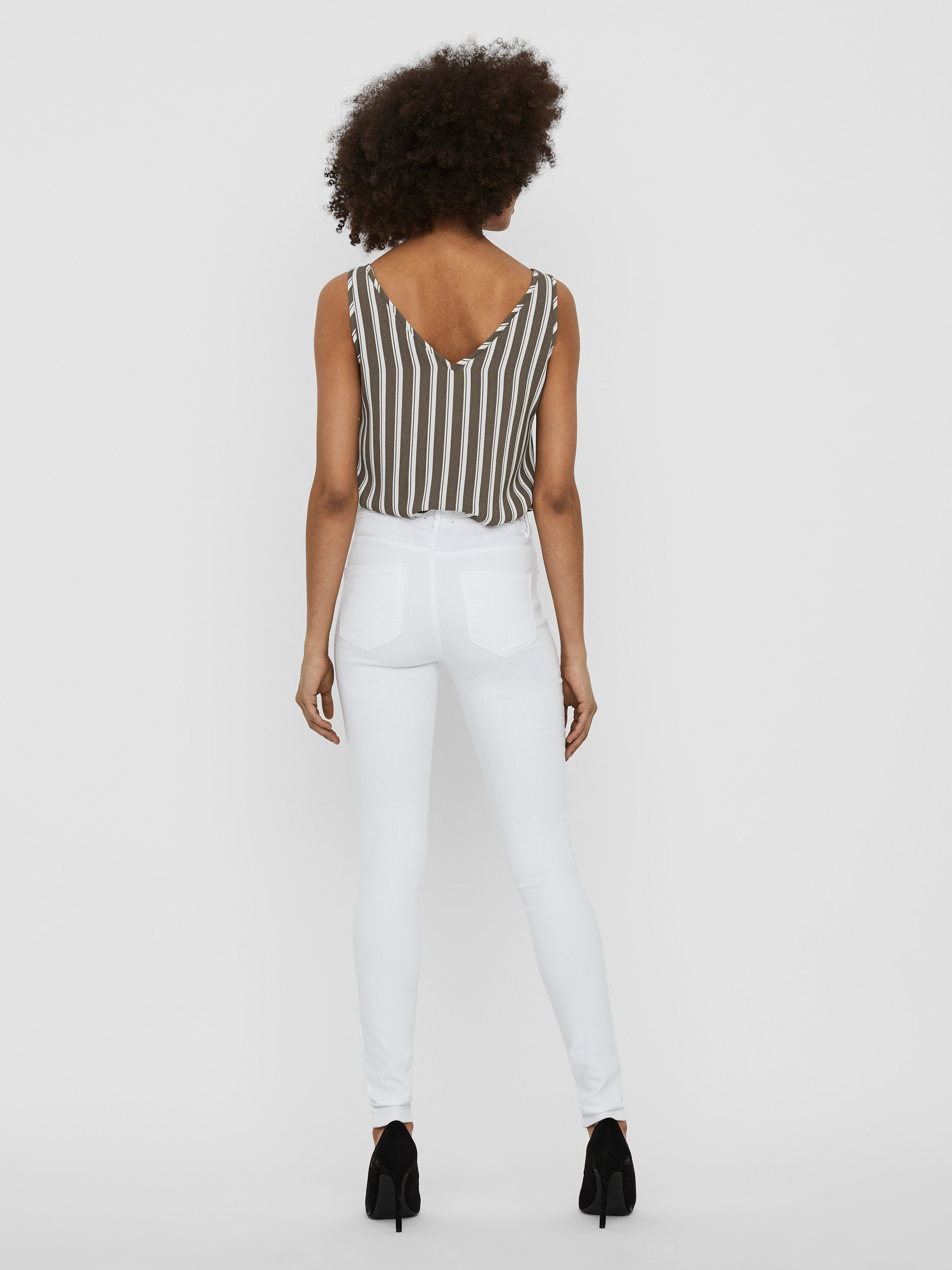 Vero Moda Skinny fit jeans VMTANYA MR S PIPING JEANS VI402 COLOR