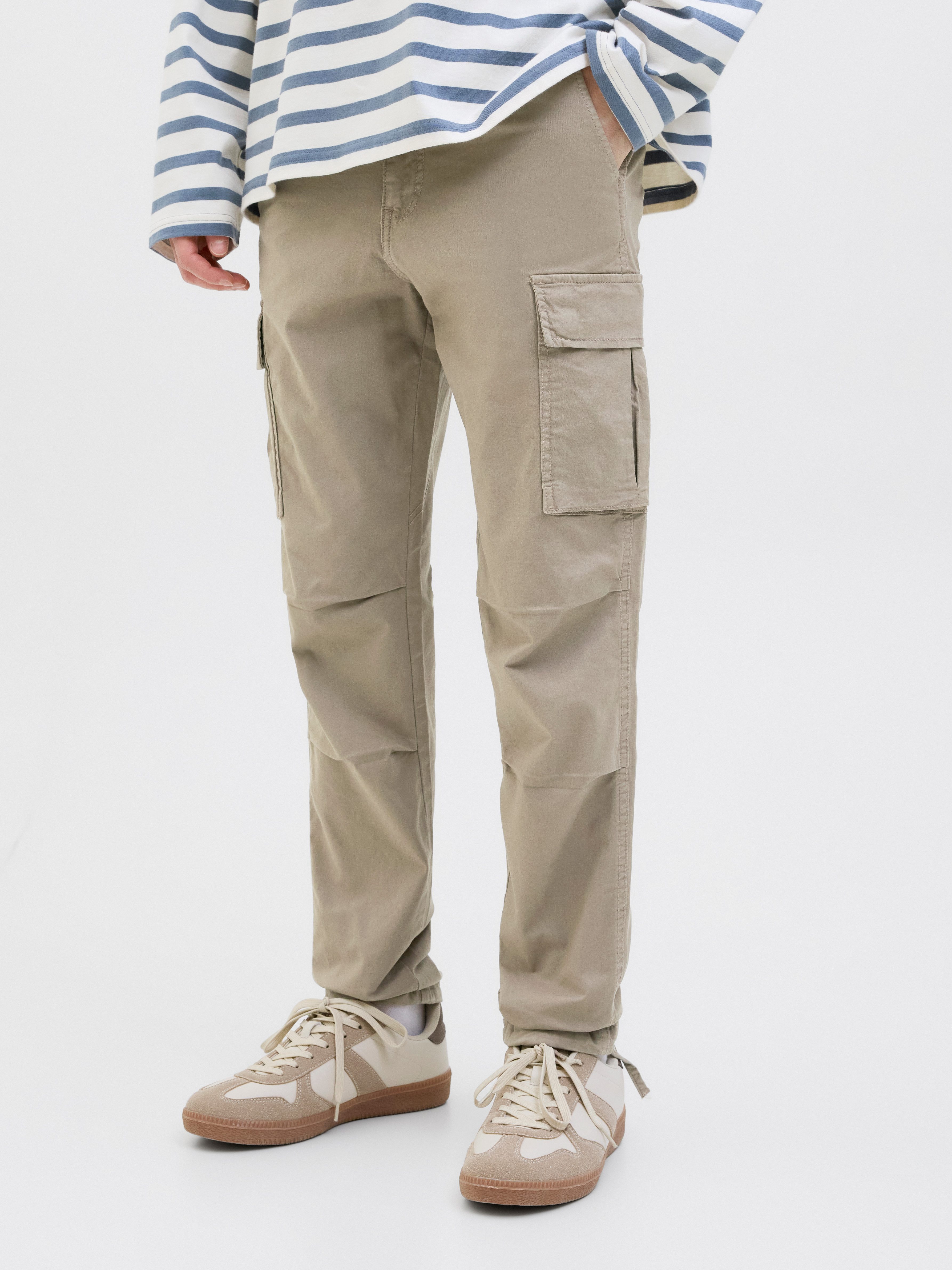 Jack & Jones Cargobroek STACE TUCKER heren cargobroeken maat 54-kort beige