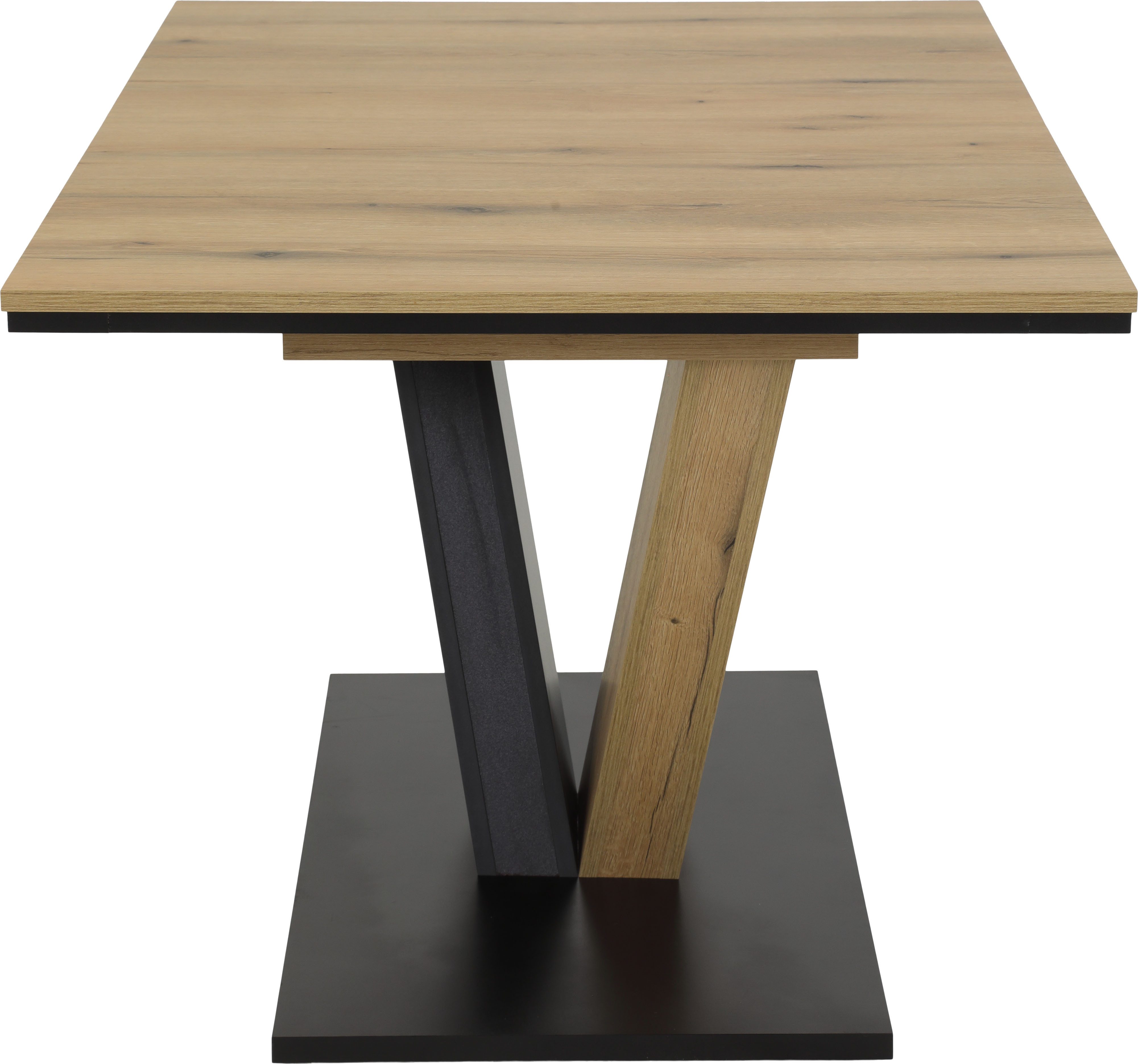 HELA Eethoek EMS tafel 140-180x90 cm uitschuifbaar, eettafel inclusief 4 stoelen (set, 5-delig)
