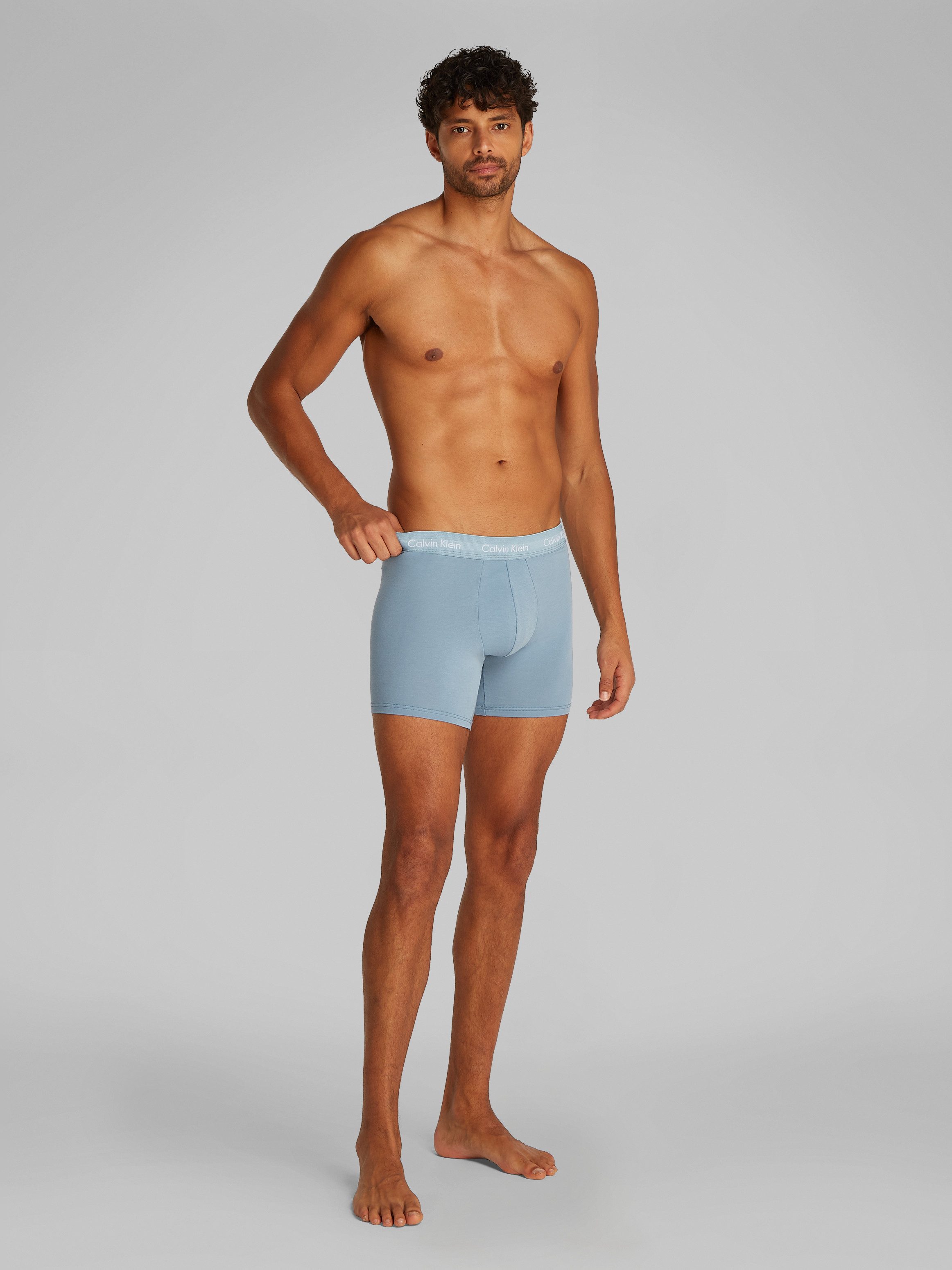Calvin Klein Boxershort CK lange boxer met langere pijpen (set, 3 stuks)