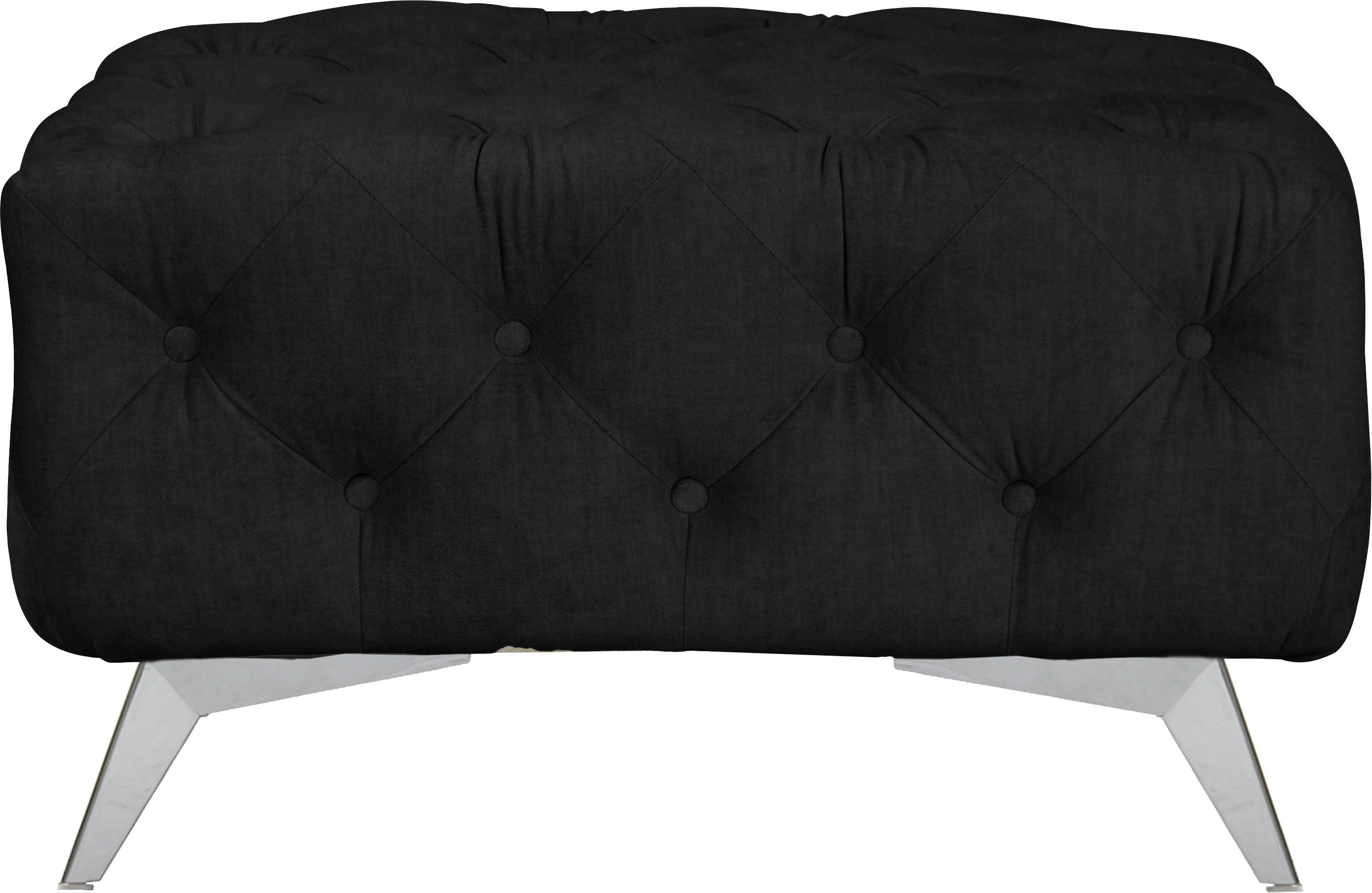 Leonique Hocker Glynis luxueuze capitonnage, moderne chesterfield look, kleur van de poten ter keuze