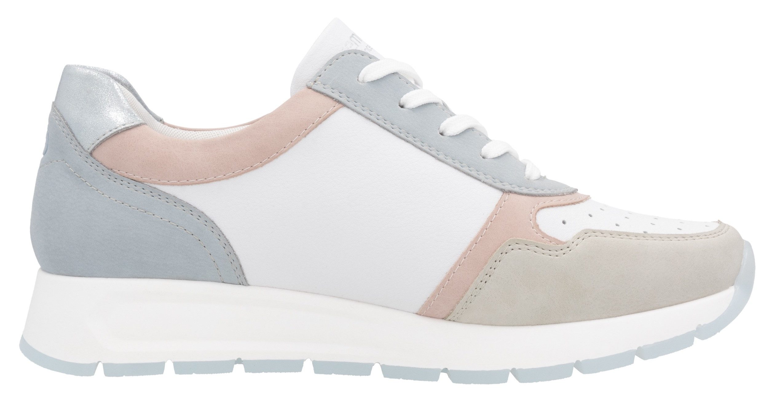 Remonte Sneakers met sleehak , vrijetijdsschoen, halfschoen, veterschoen met gepolsterde schacht