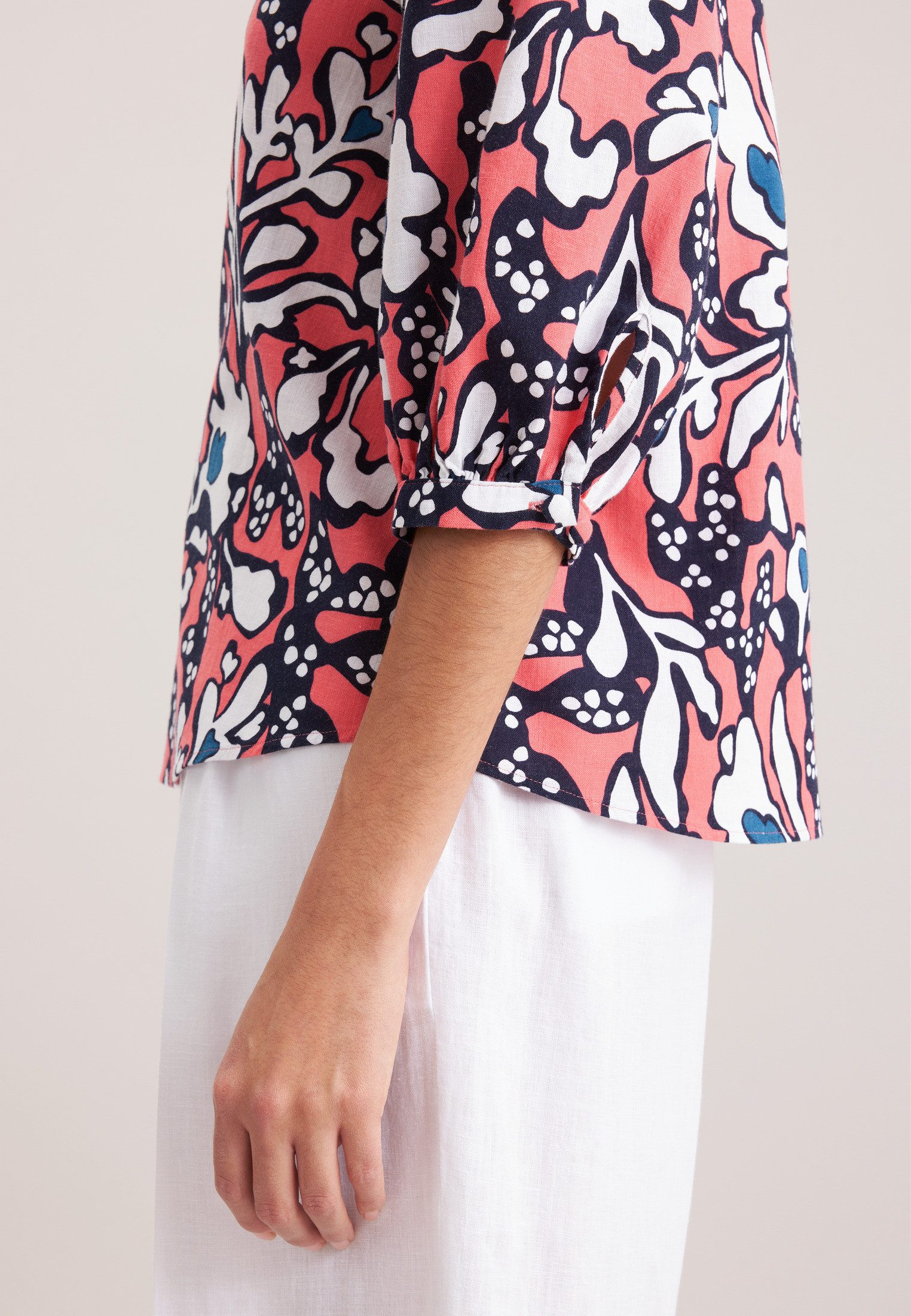 seidensticker Klassieke blouse Zwarte roos