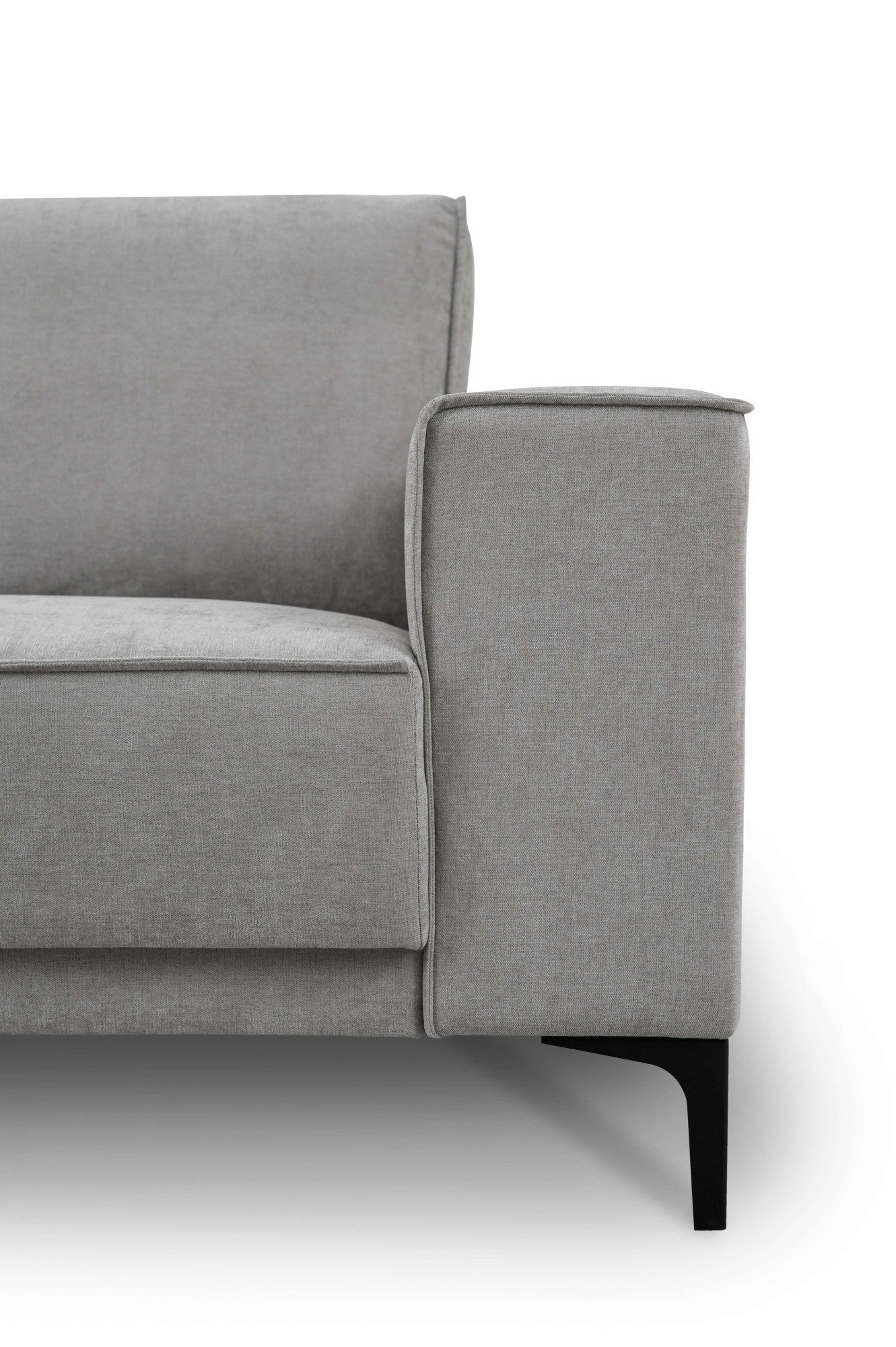 Places of Style Hoekbank Oland, structuur, platweefsel, luxe microvezel, bouclé