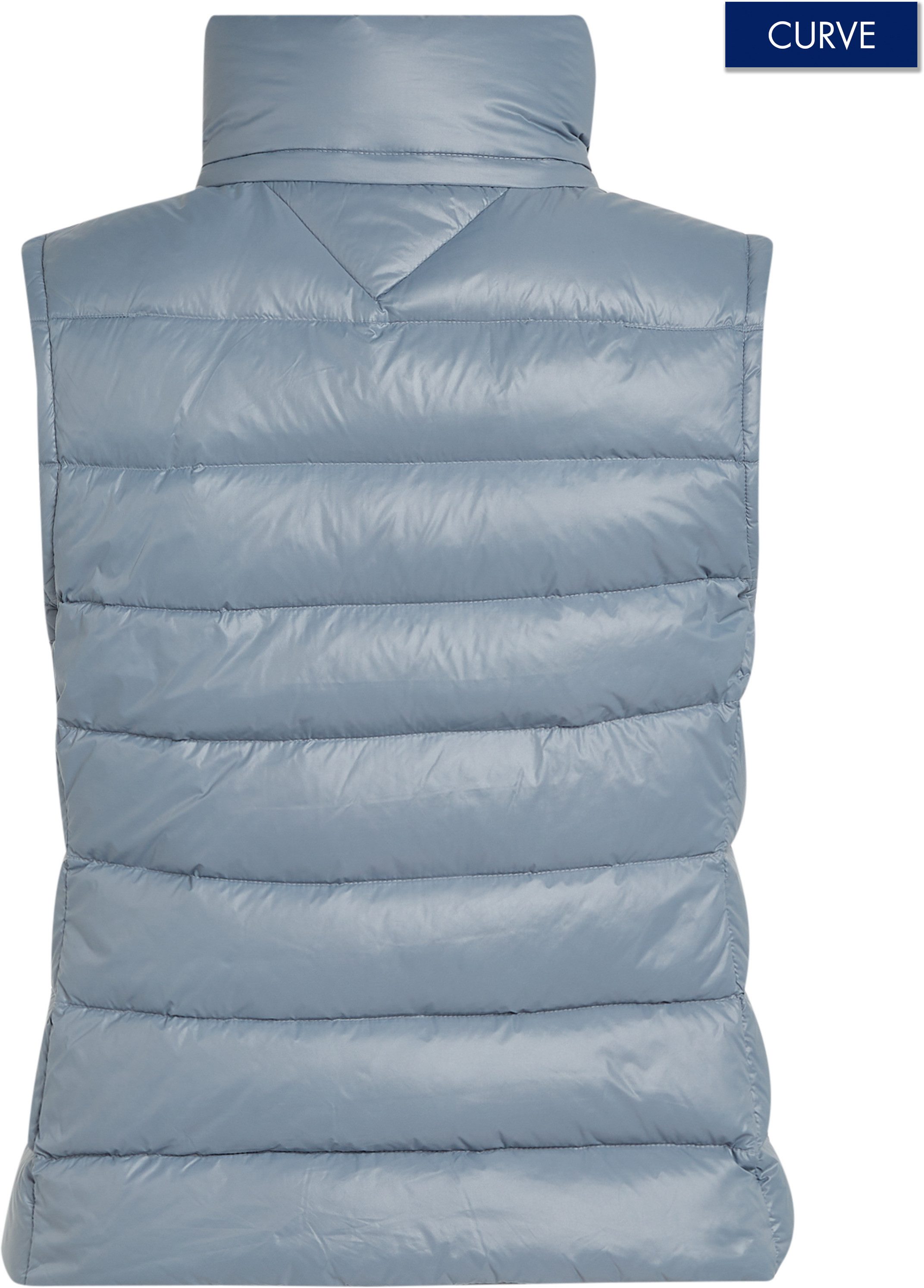 Tommy Hilfiger Curve Bodywarmer CRV LW DOWN FEMININE GLOSS VEST in grote maten met lichte glans lichte wattage