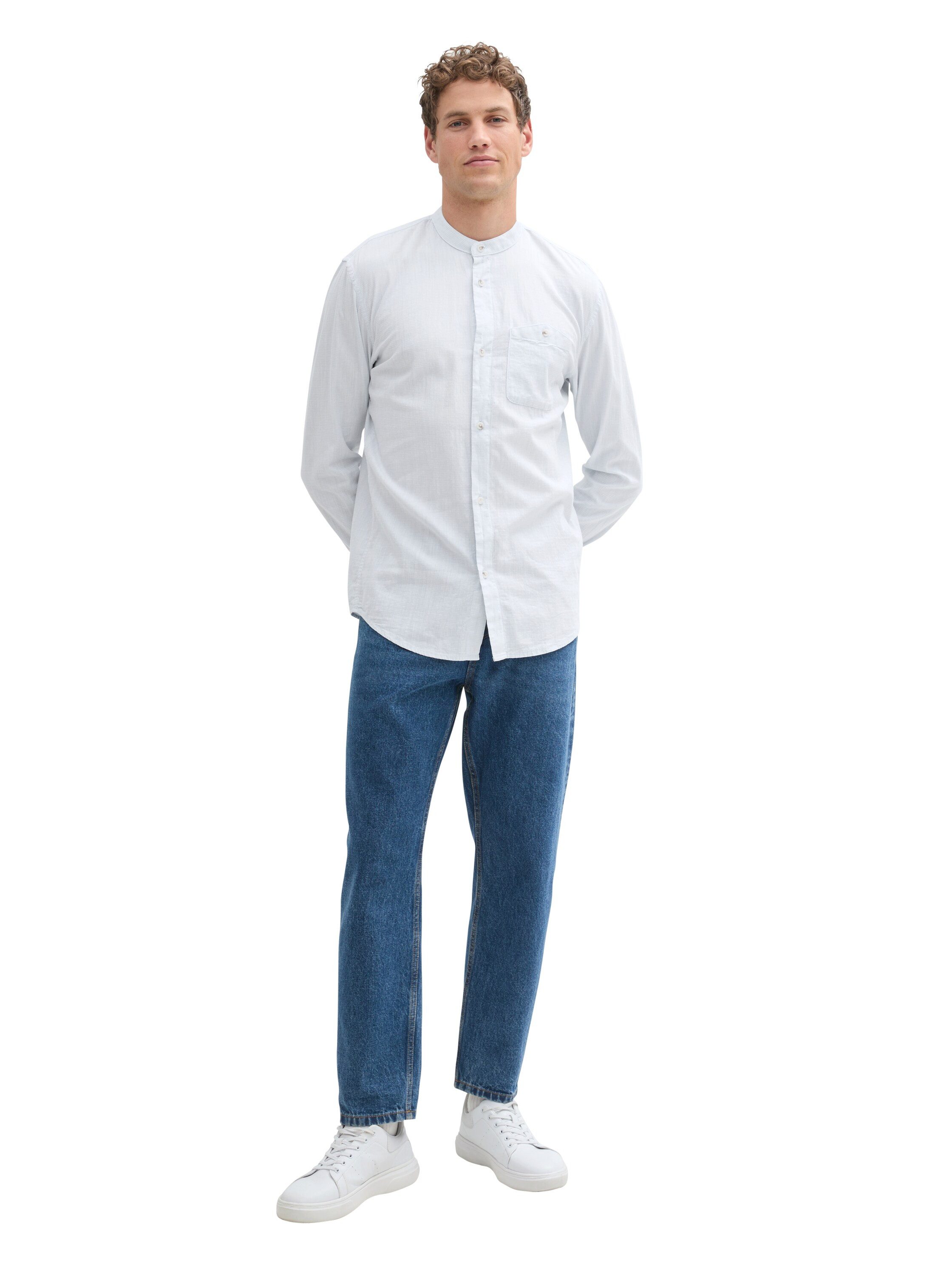Tom Tailor Denim Overhemd met lange mouwen met borstzak