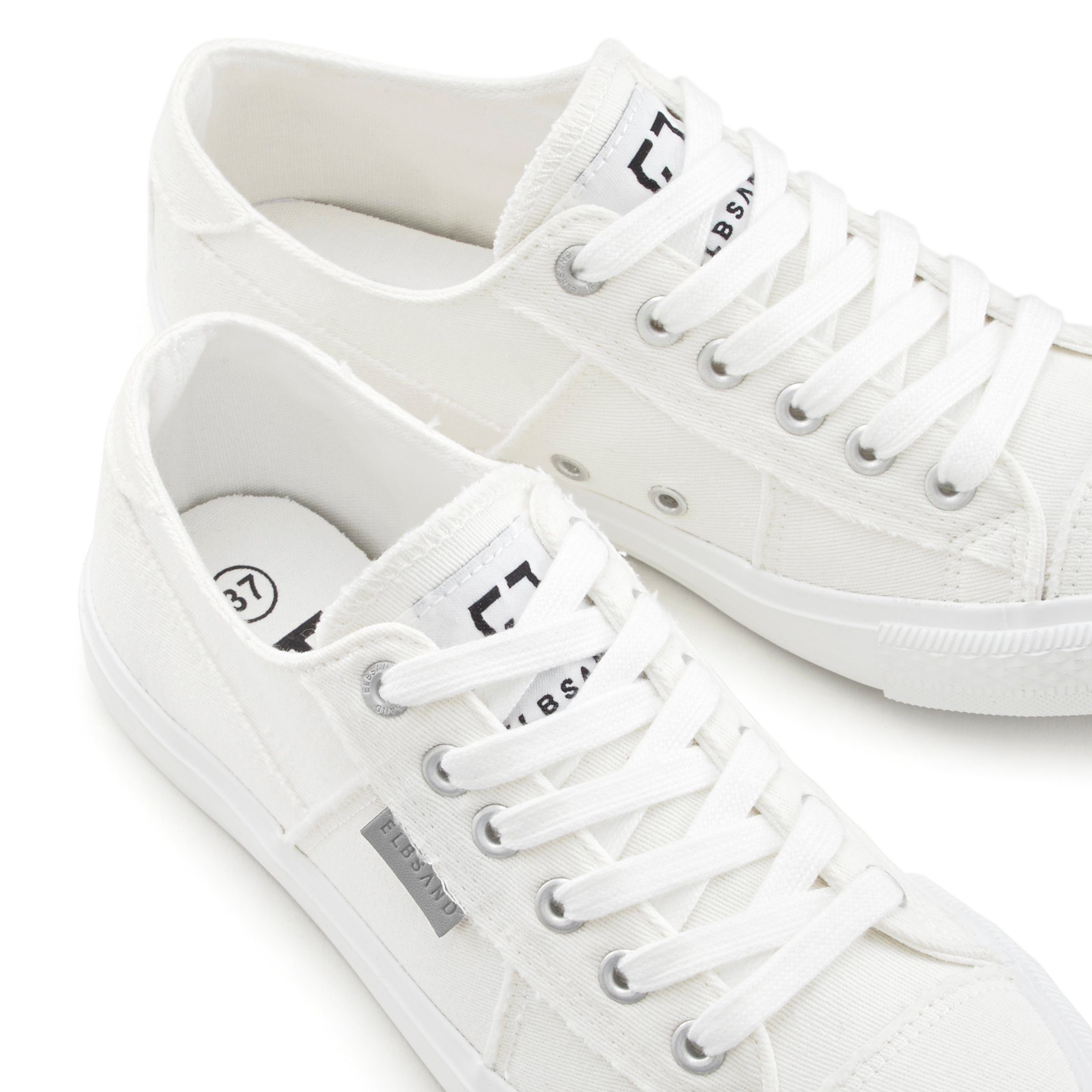 Elbsand Sneakers Veterschoen, vrijetijdsschoen van textiel, used-look VEGAN