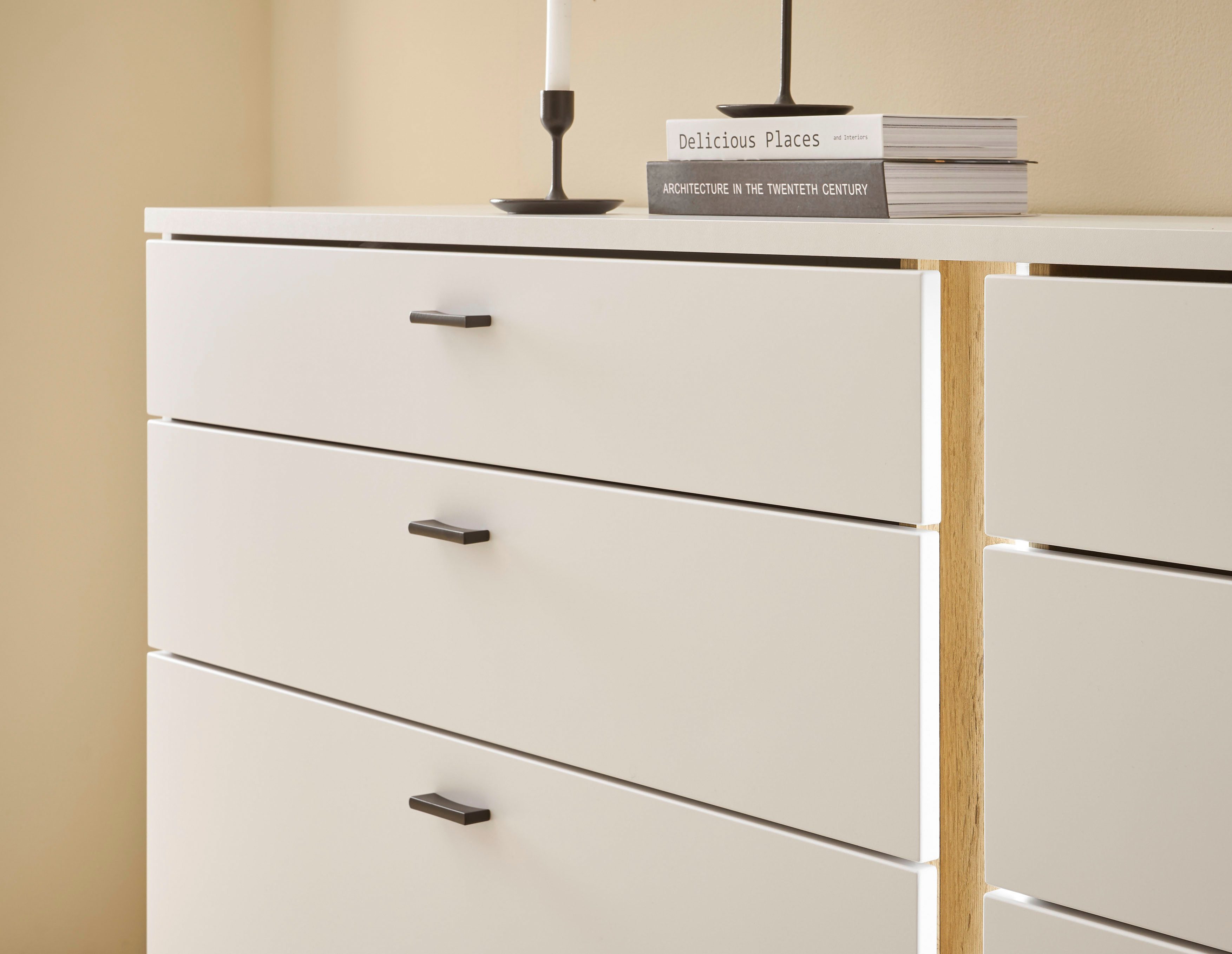 INOSIGN Dressoir Long Island in moderne trendkleur, inclusief verticale verlichting, breedte 200 cm (1 stuk)
