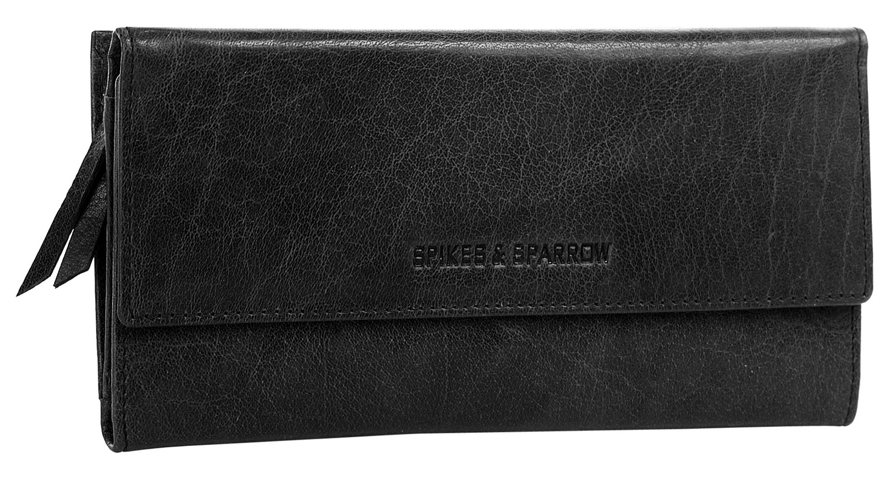 Spikes & Sparrow Portemonnee echt leder