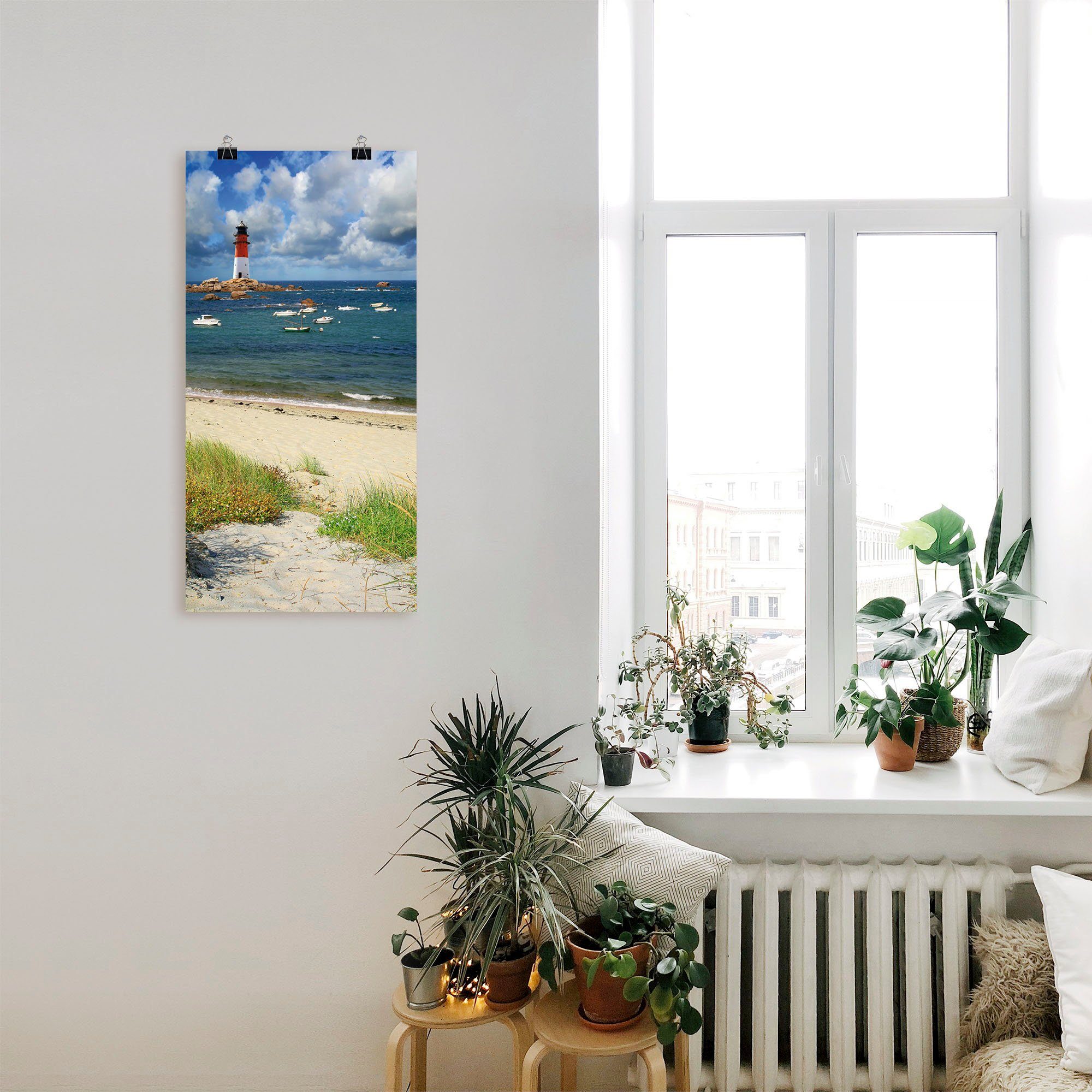 Artland Artprint Blik door de duinen als artprint op linnen, poster in verschillende formaten maten