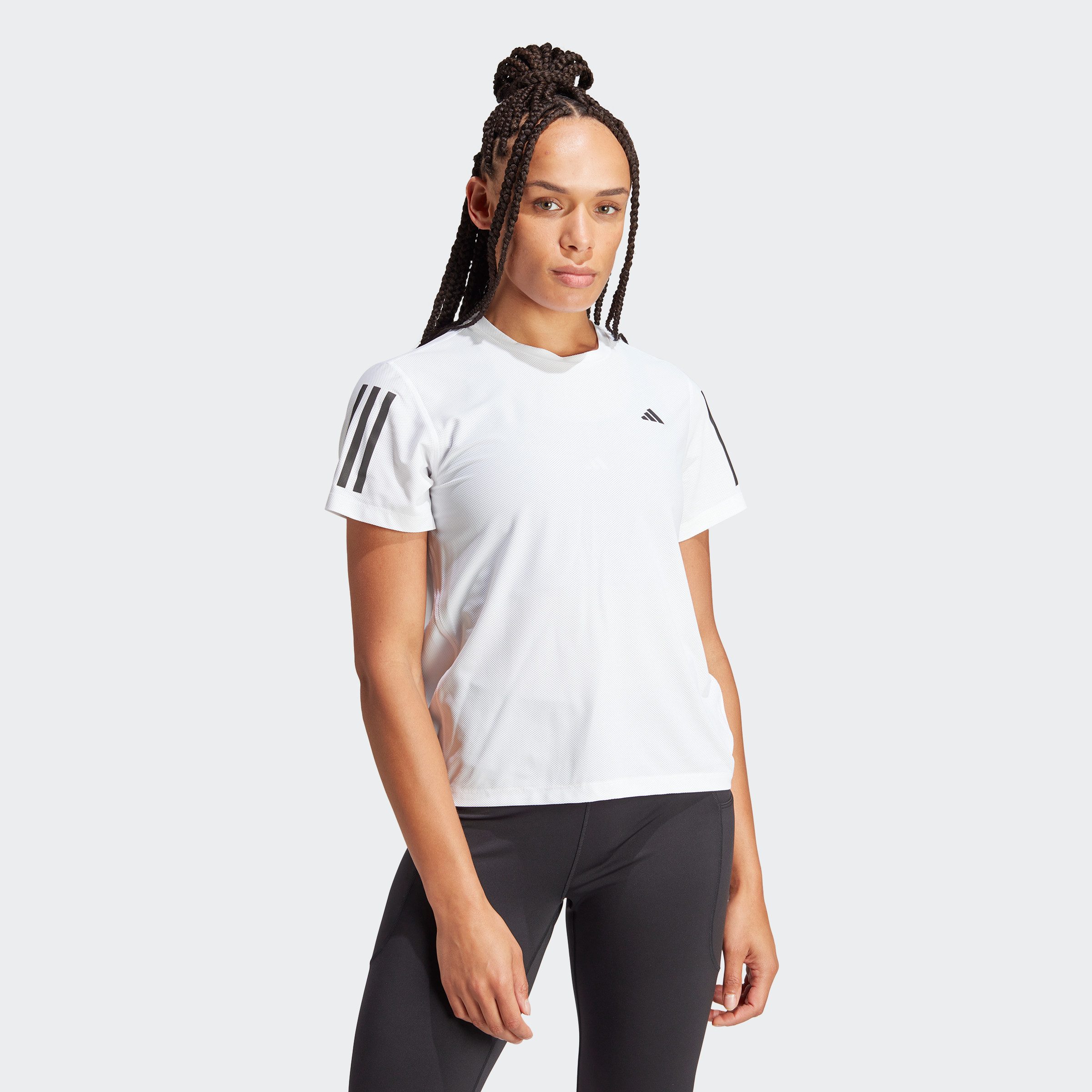 Adidas Own The Run Tee T-shirt White Dames