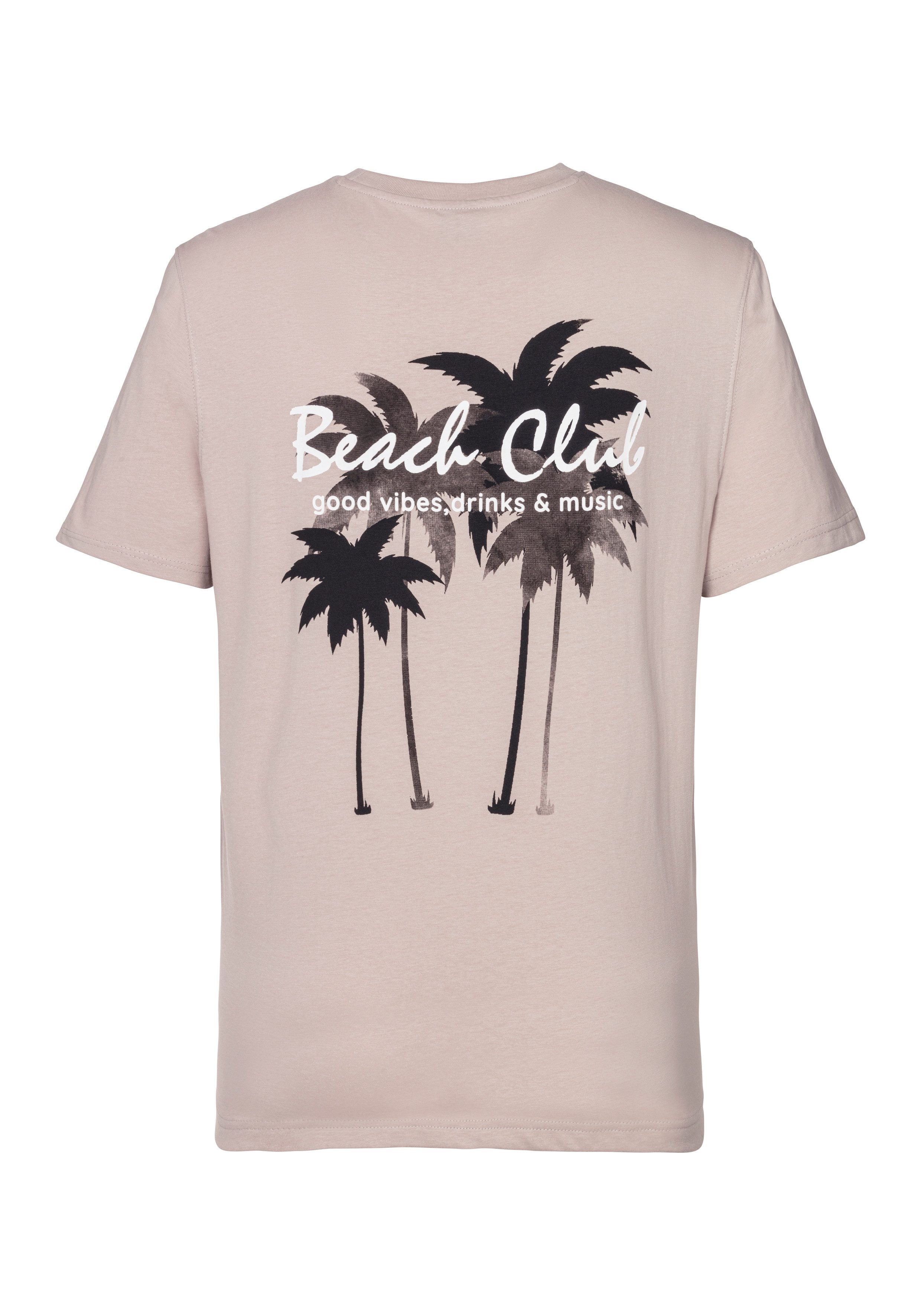 Beachtime T-shirt Met grote print op de rug