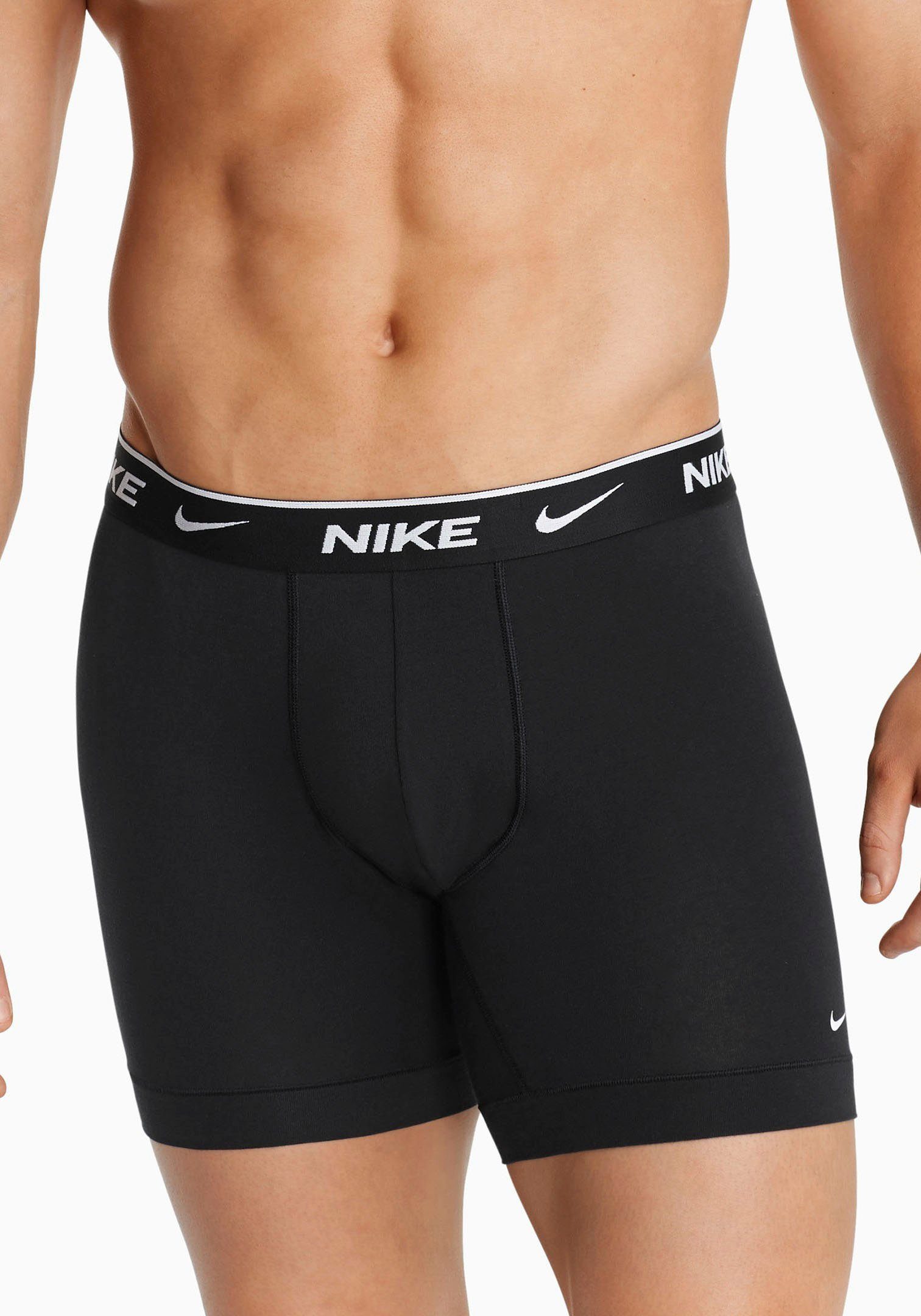 NIKE Underwear Boxershort met bijzonder lange pijpen en nike logo-elastiek (3 stuks)