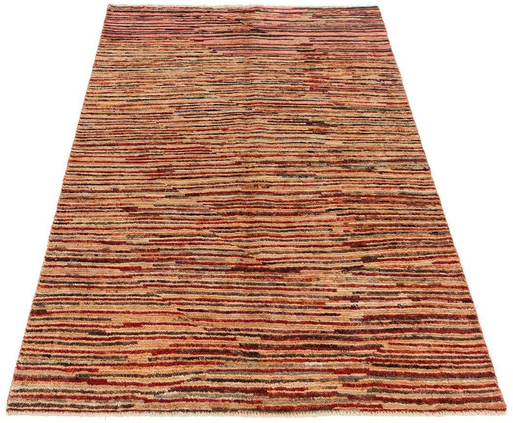 morgenland Wollen kleed Strepen Multicolore 173 x 116 cm Handgeknoopt