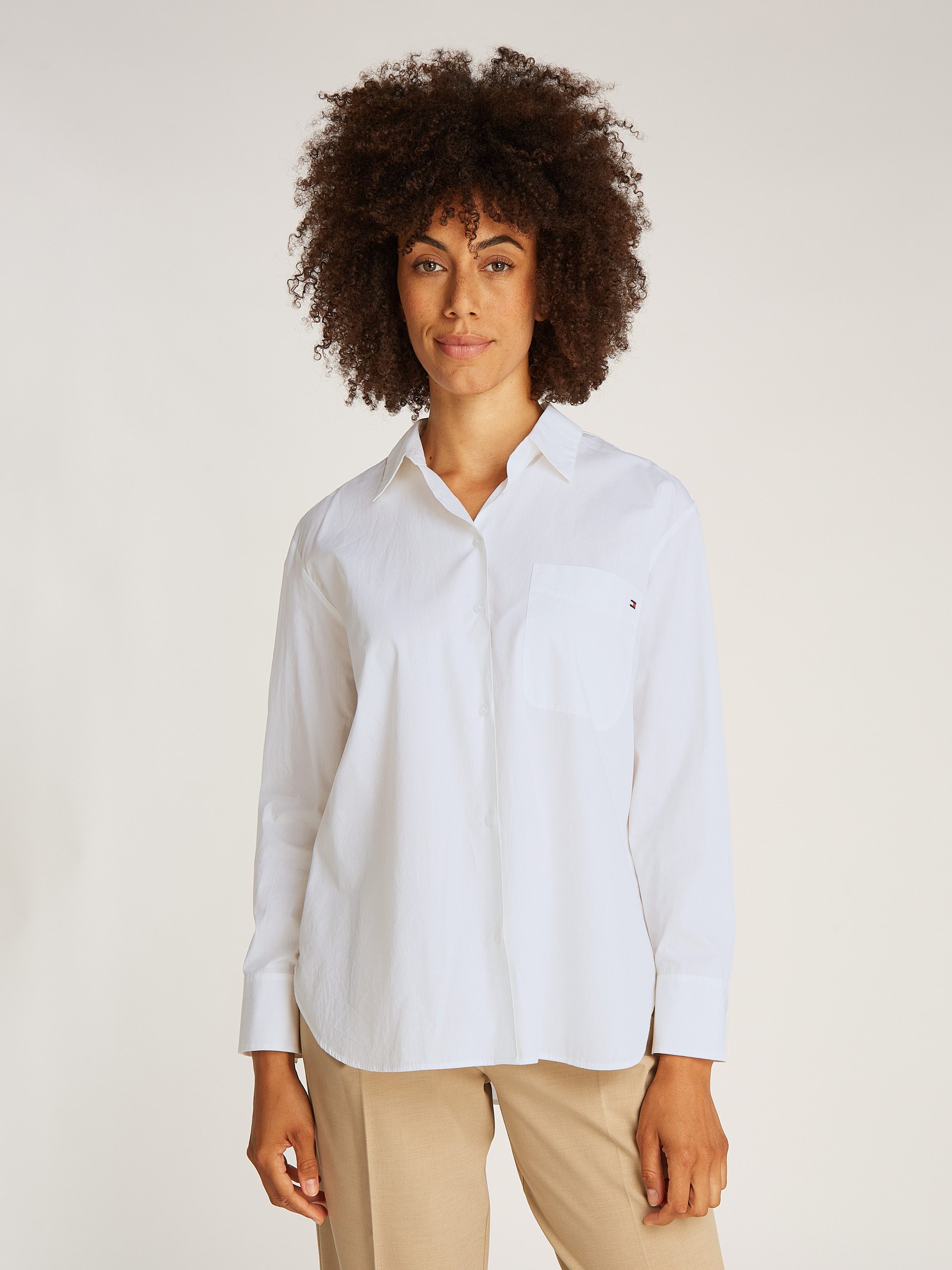 Tommy Hilfiger Overhemdblouse ESS POPLIN EASY FIT SHIRT