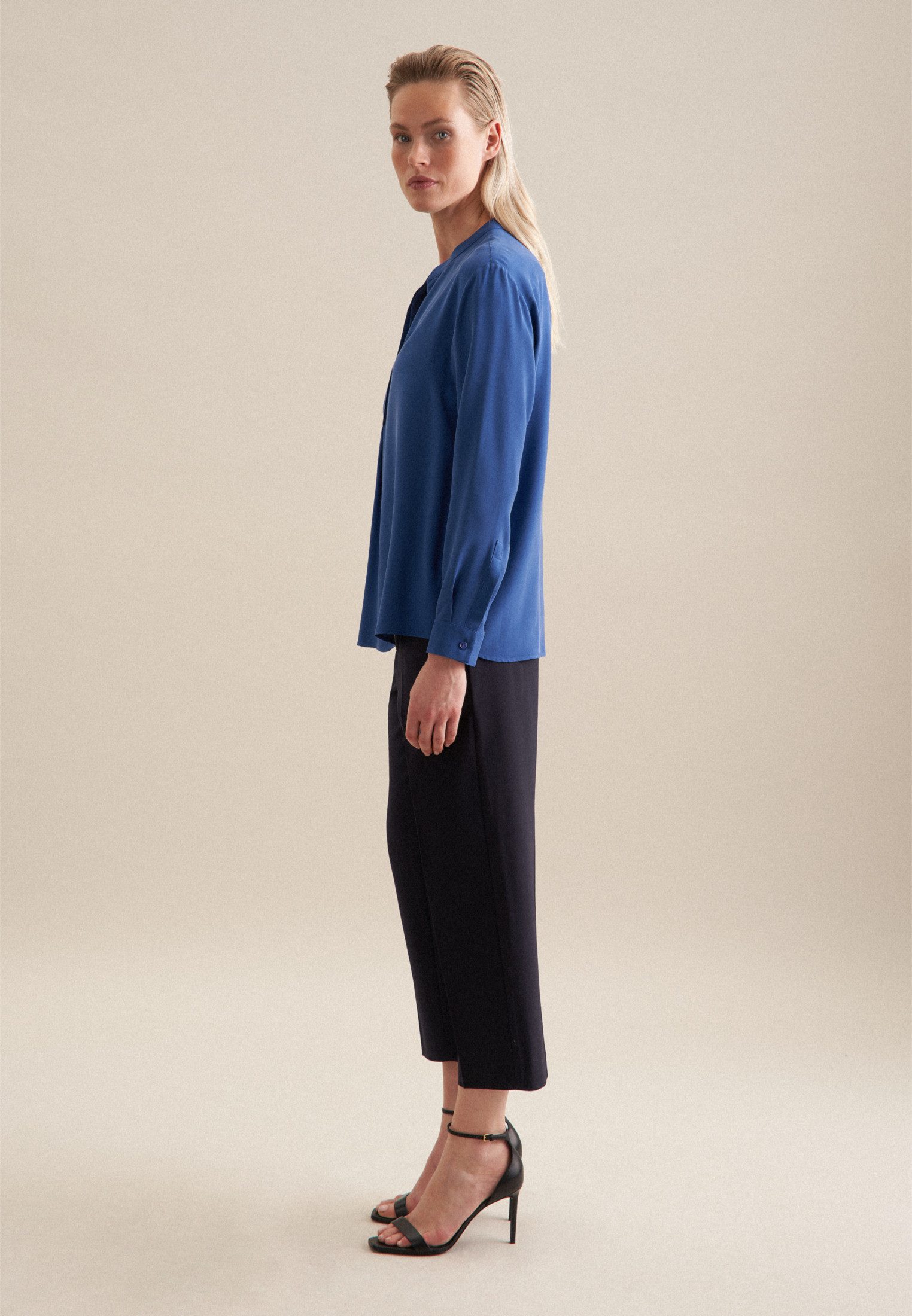 seidensticker Klassieke blouse Zwarte roos