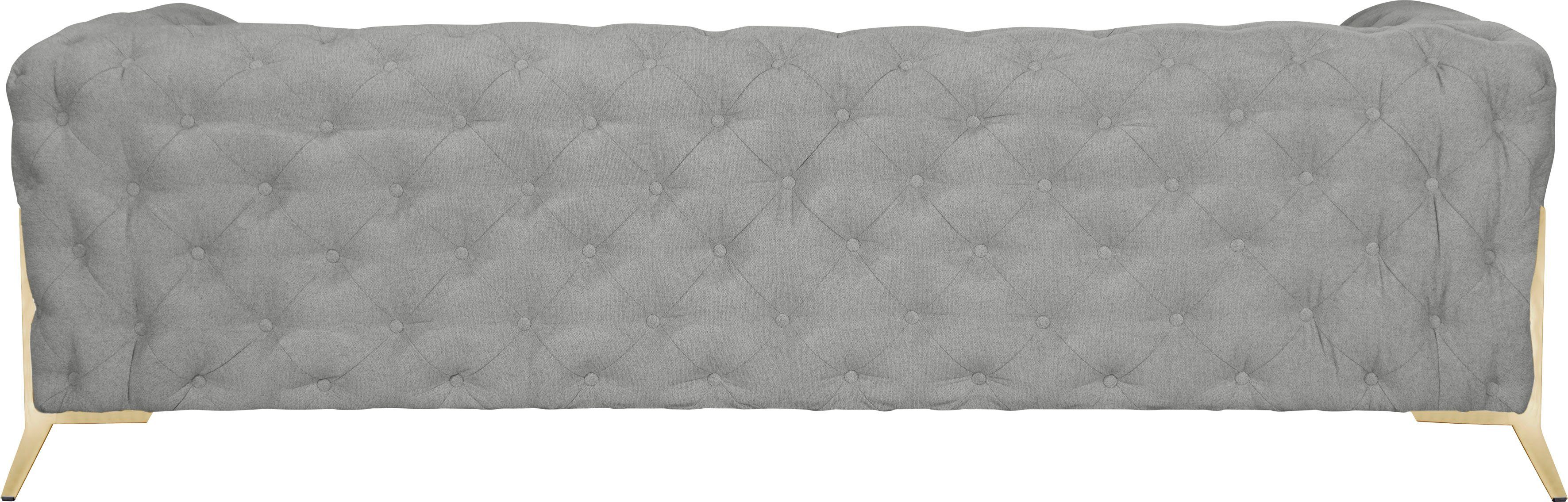 Leonique Chesterfield-bank Amaury luxueuze capitonnage, moderne chesterfield look, kleur van de poten ter keuze