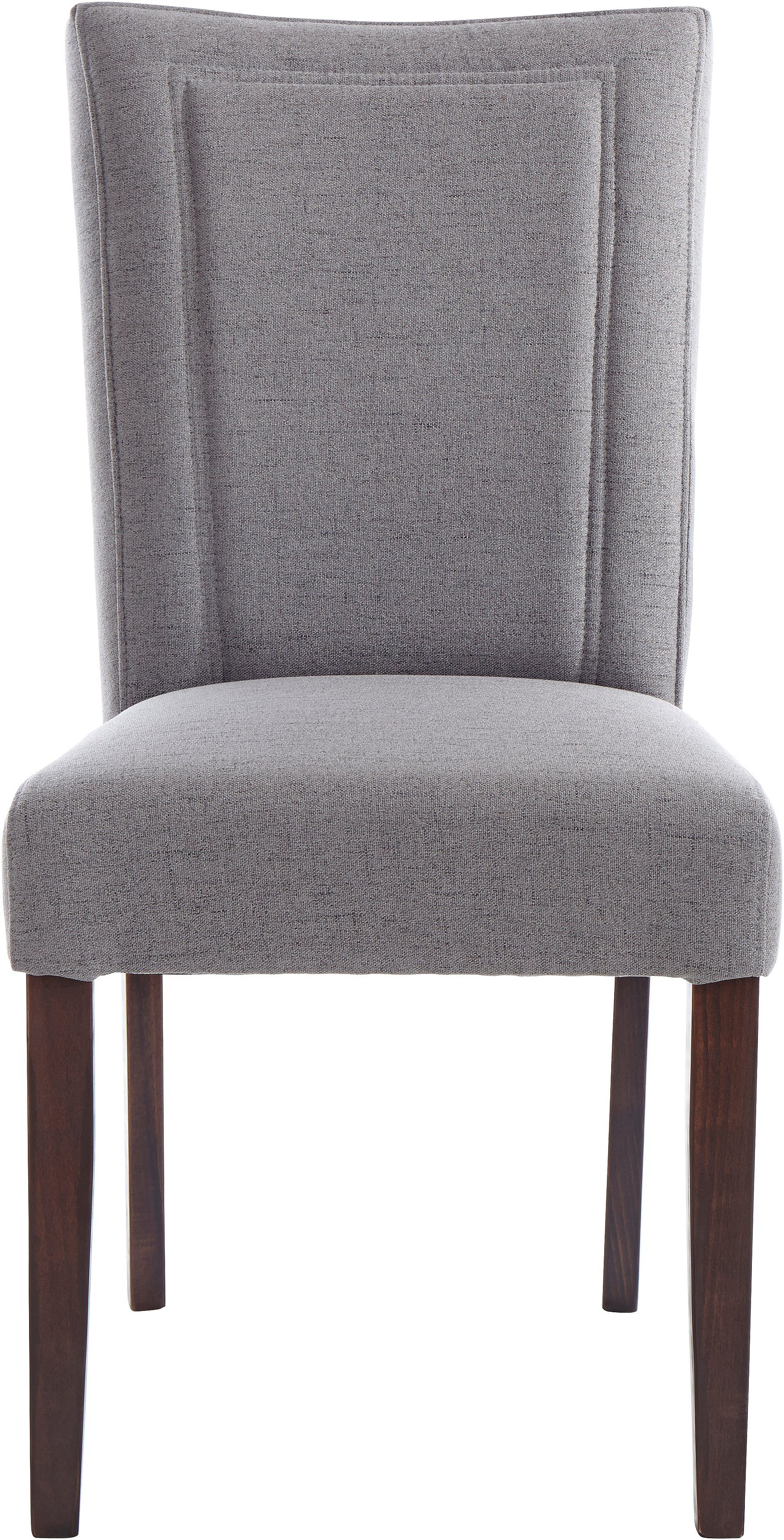 Home affaire Eetkamerstoel Zena Frame van massief hout, gestoffeerde stoel, eetkamer, bestseller (set, 2 stuks)
