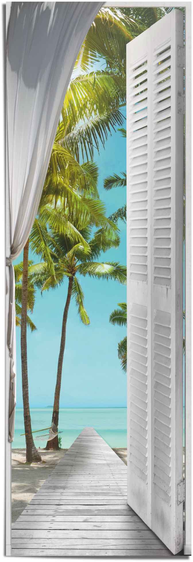 Reinders! Poster Tropisch aanzicht zon - zee - strand - vakantie