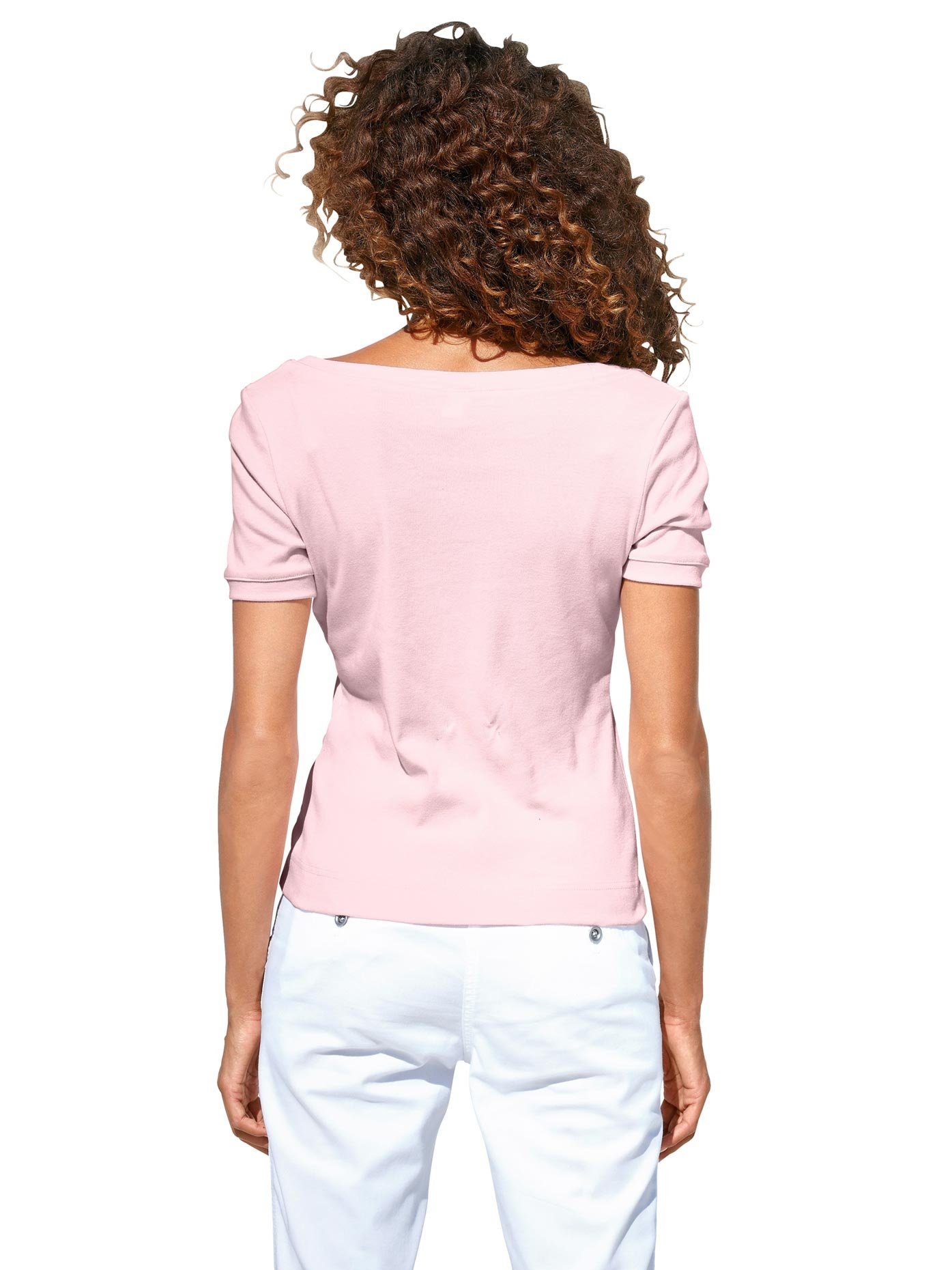 heine Shirt met korte mouwen Shirt met carréhals (1-delig)